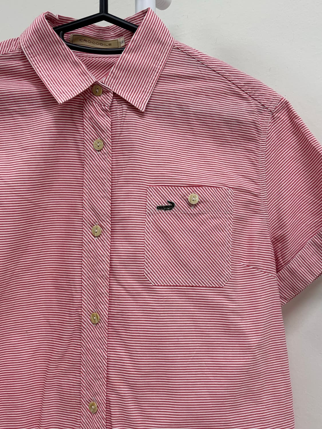 빈티지 핑크 반팔 셔츠 상품이미지6