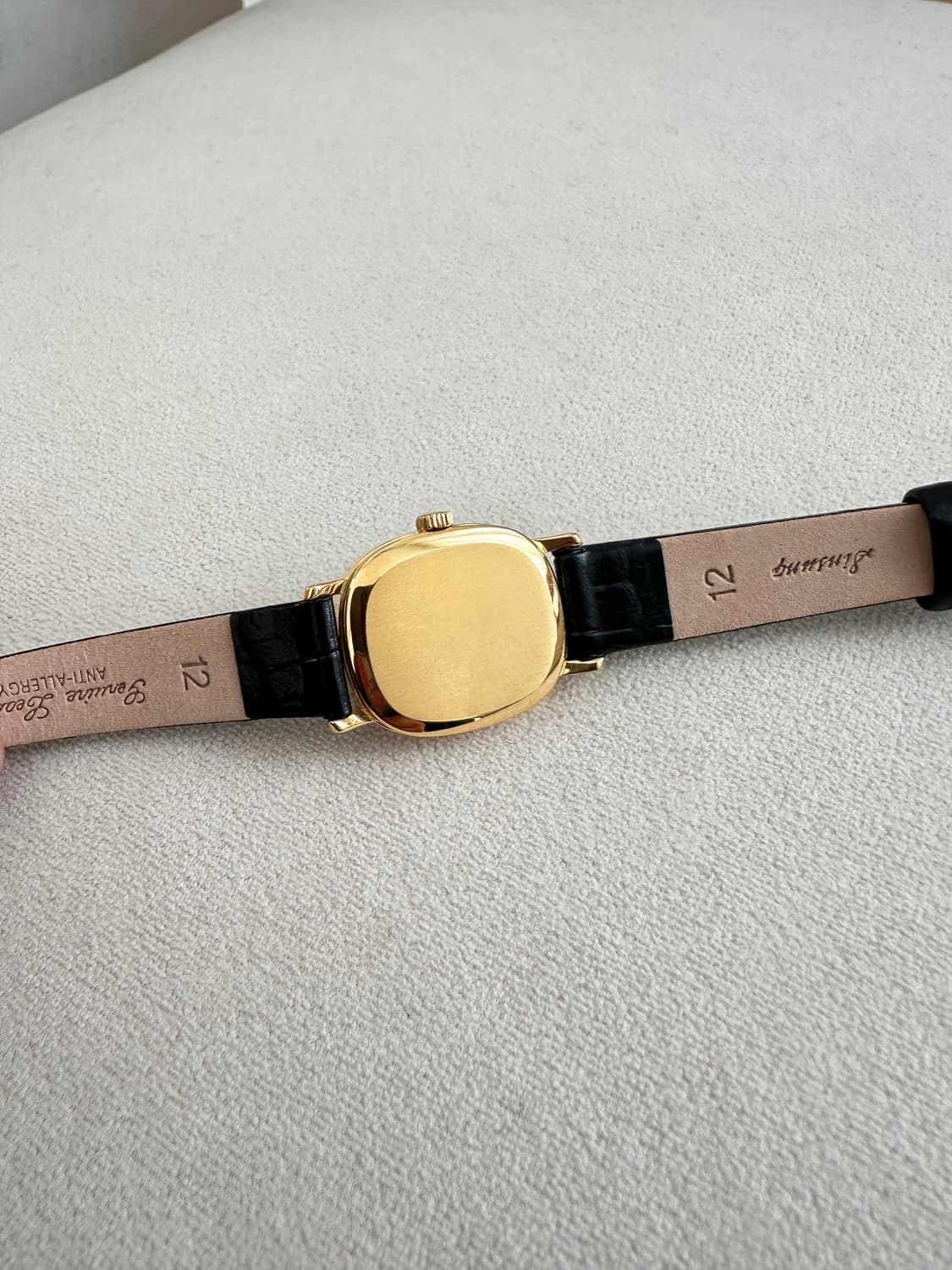 정품 오메가 수동 625 엘립스 이청아 드빌 터키블루 금장 여자 시계 상품이미지7