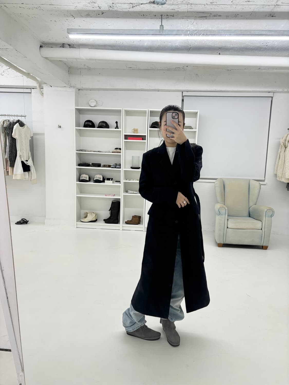 The tis 맥시 롱 코트 상품이미지9
