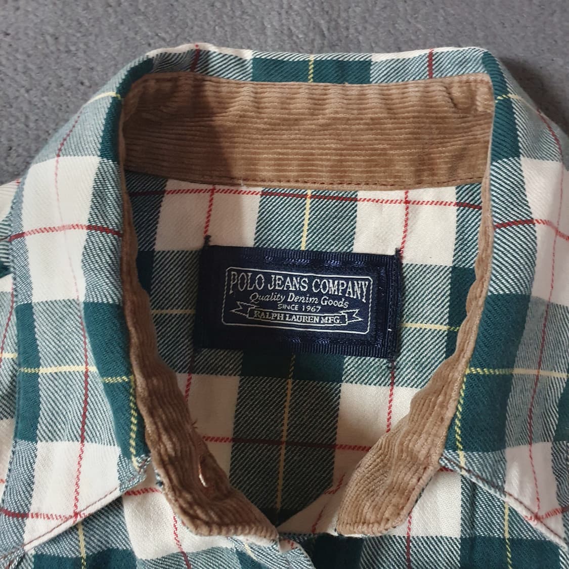 폴로 여성 웨스턴 체크 셔츠 S 상품이미지5