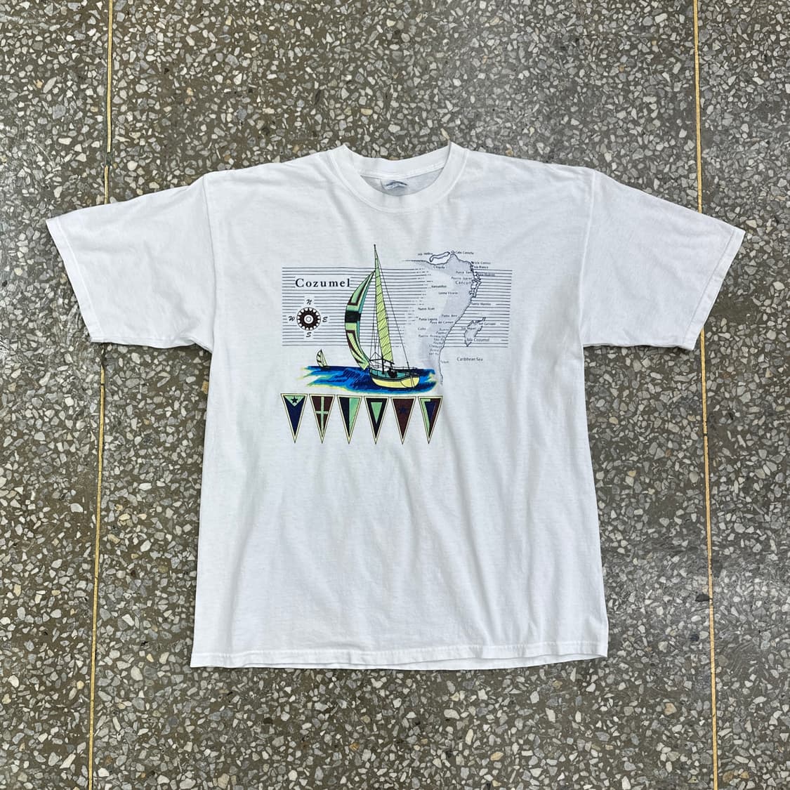 코수멜 보트 티셔츠 XL 상품이미지1