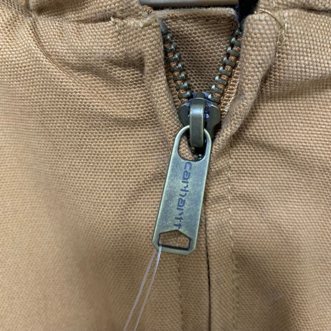 칼하트 빈티지 양털 후드 워크 자켓 카멜 브라운 루즈핏 남녀공용 M 상품이미지4