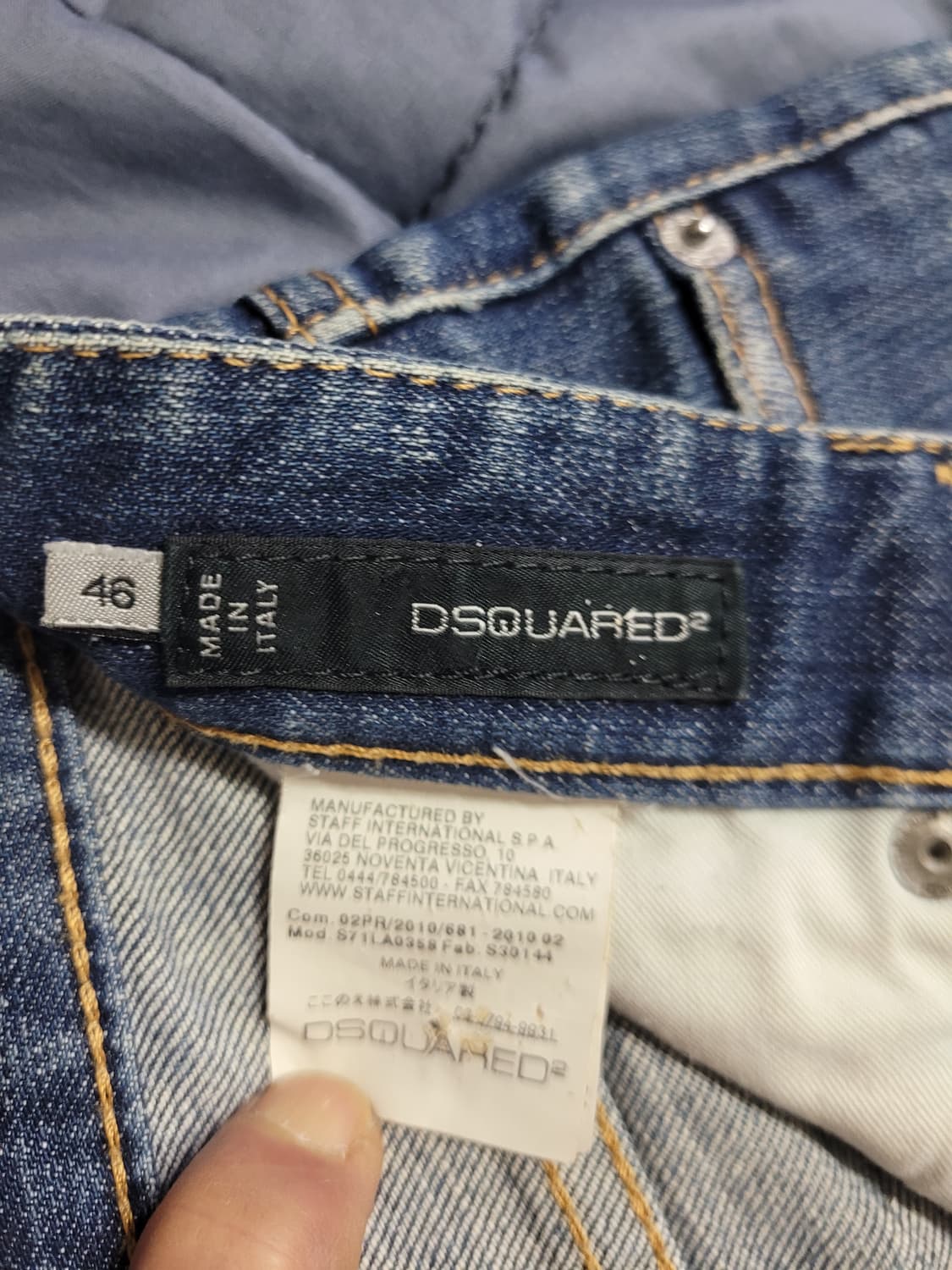 no.1  디스퀘어드2 데미지 워싱 청바지 46 상품이미지10