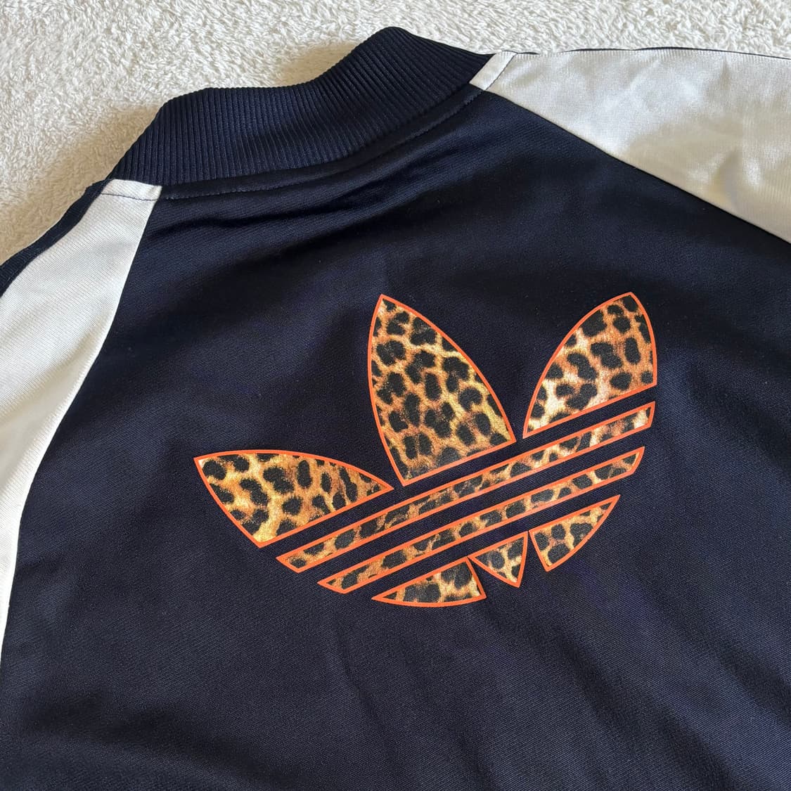 아디다스 희귀 네이비 남흰 레오파드 포인트 져지 상품이미지5