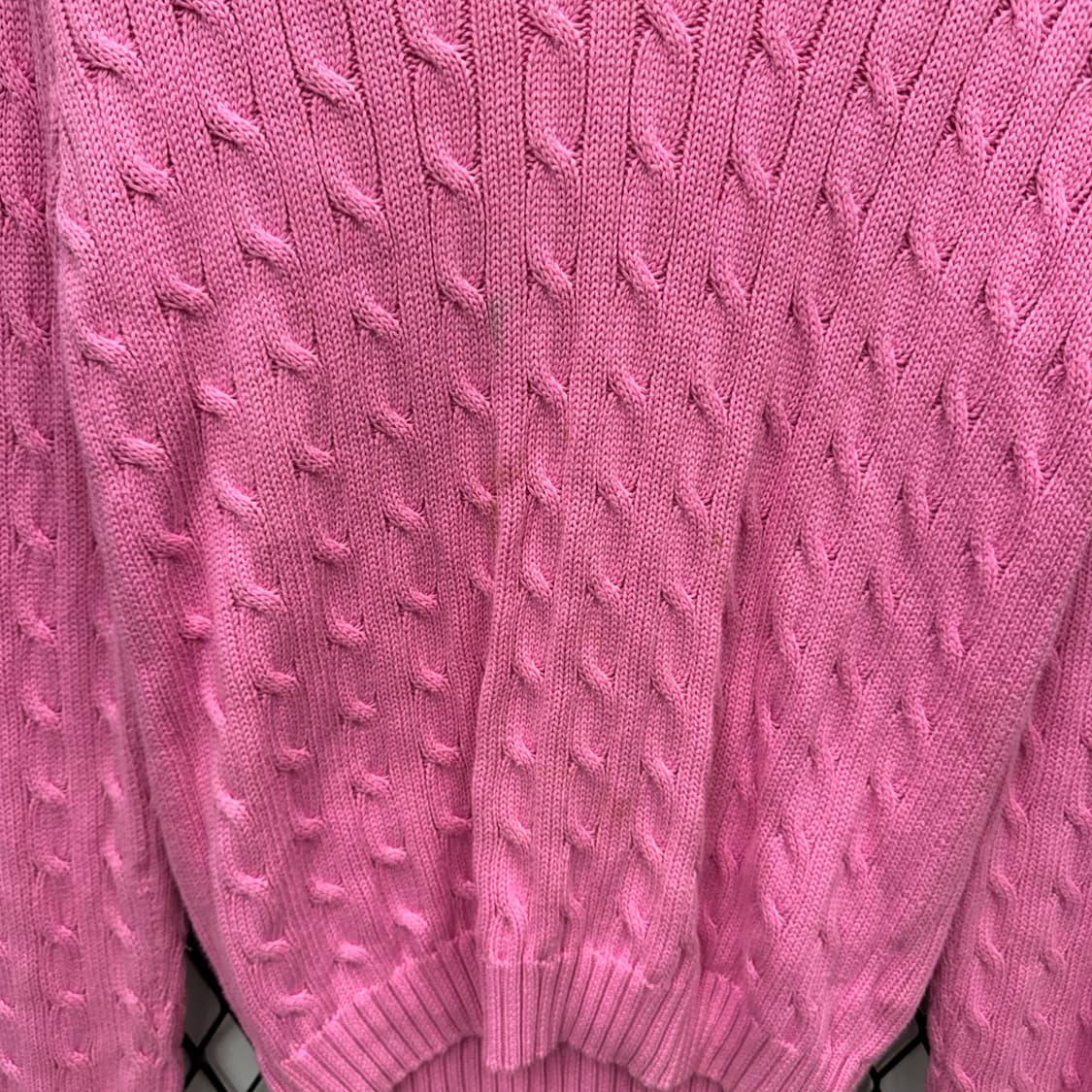 폴로 랄프로렌 케이블 니트 화이트 포니 포인트 라이트핑크 상품이미지8
