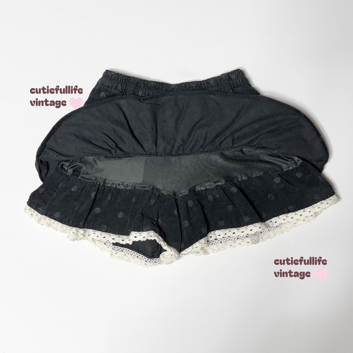 하트 단추 도트 큐롯 상품이미지2