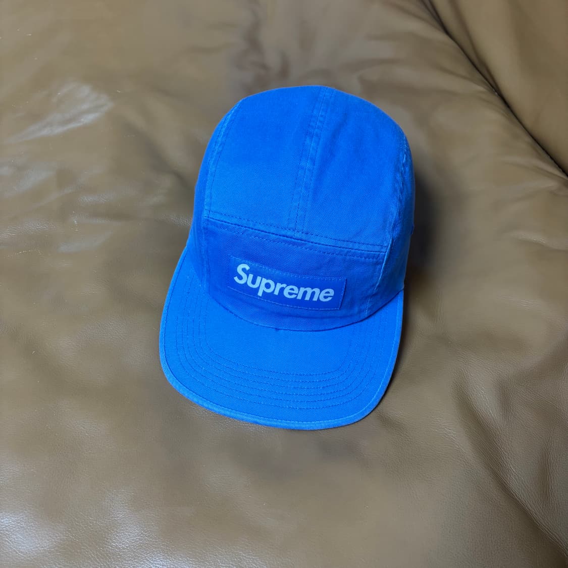 슈프림 캠프캡 모자 박스로고 24ss 라이트 로얄 상품이미지1