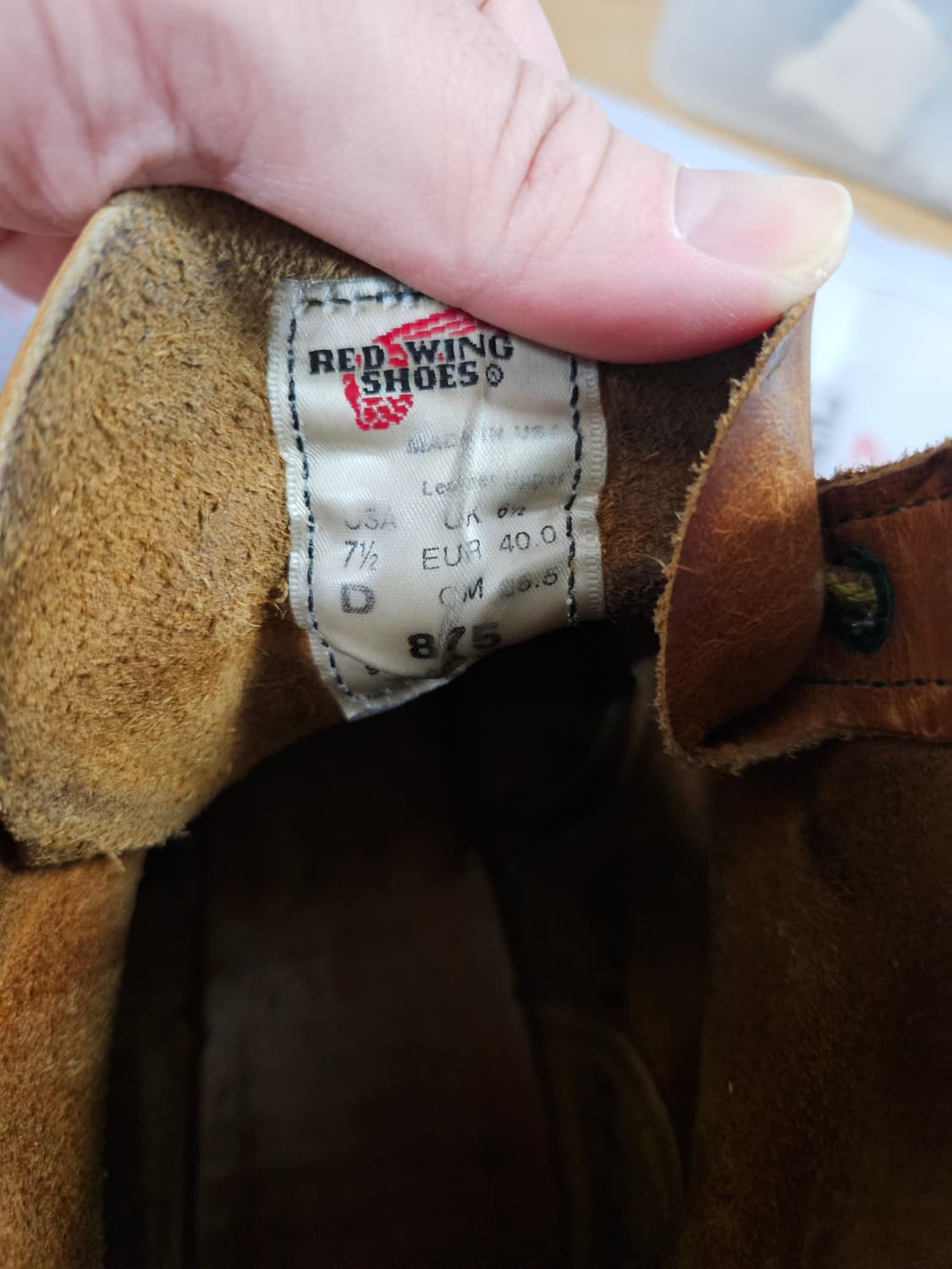레드윙 875 각인모델 7.5d 사이즈 상품이미지8
