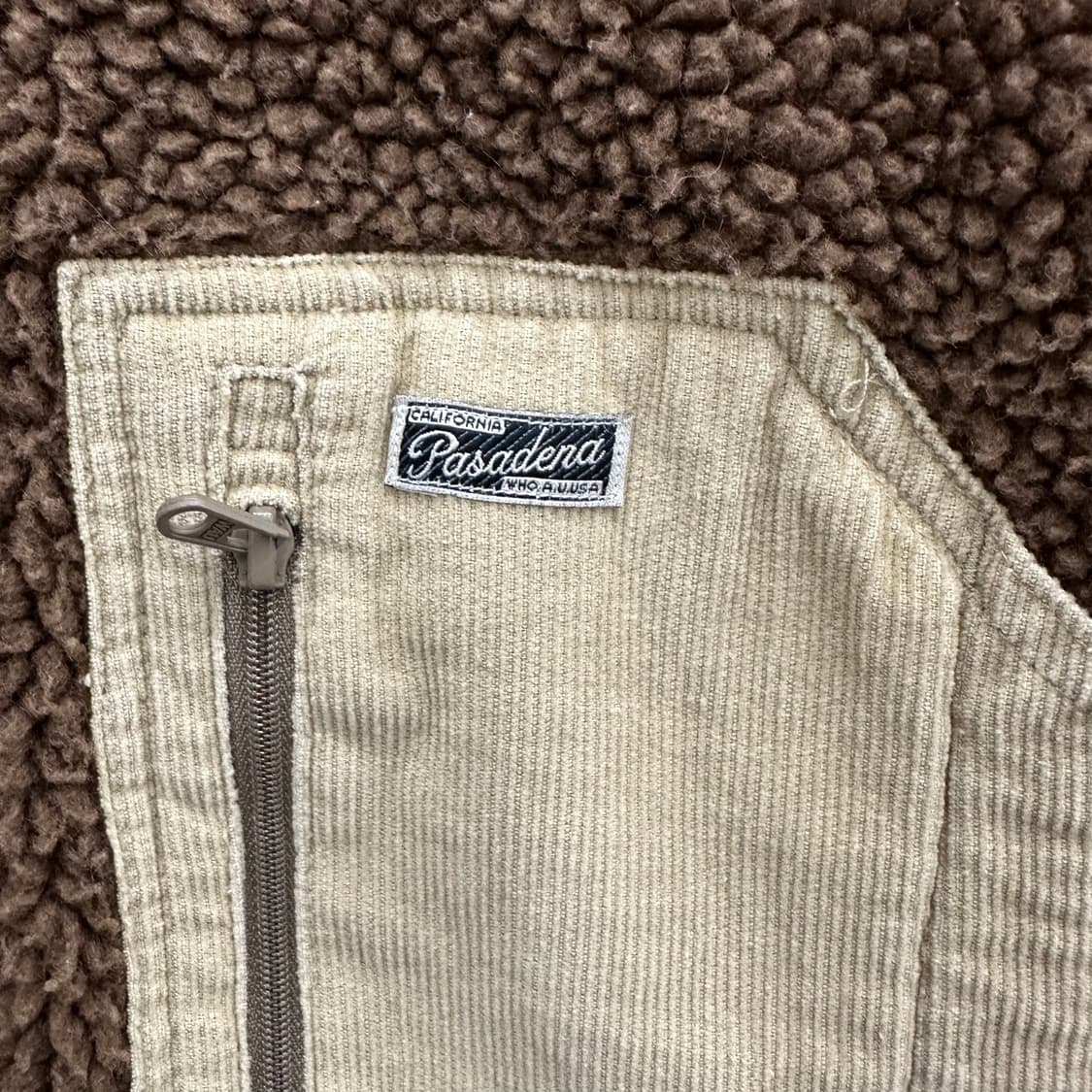 100 골든베어 90s 남자 루즈핏 양털 뽀글이 점퍼 상품이미지6