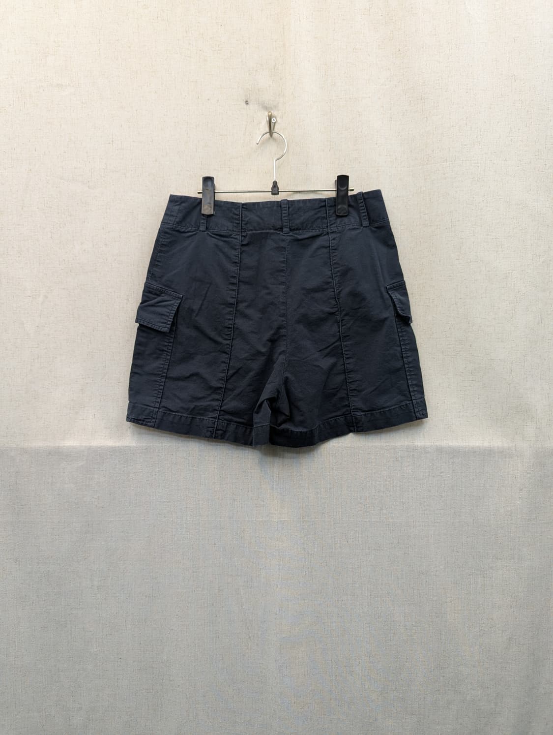 네이비 면 반바지 카고 스타일 상품이미지2