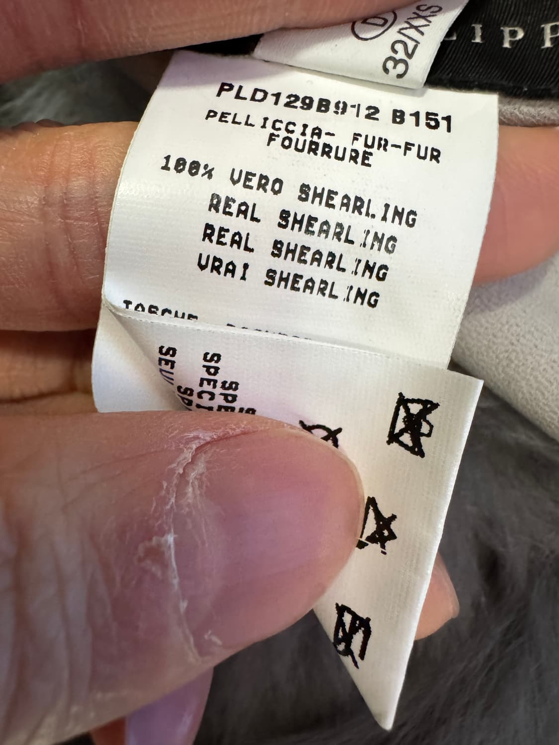 정품!! 여성 파비아나필리피 천연 모피 롱 무스탕 코트 상품이미지6