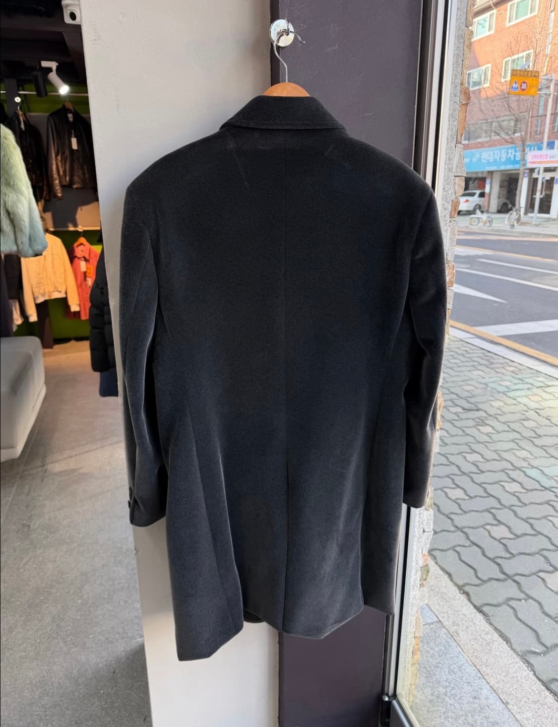 90s 아르마니 벨벳 울 코트 자켓 상품이미지6