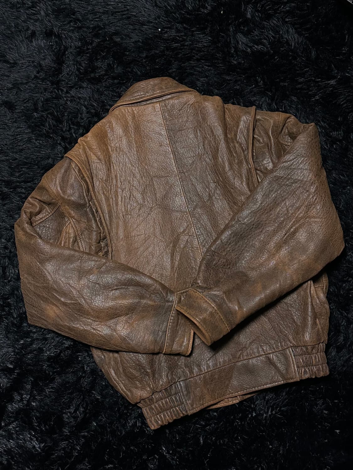 Brown sheepskin jacket 상품이미지2