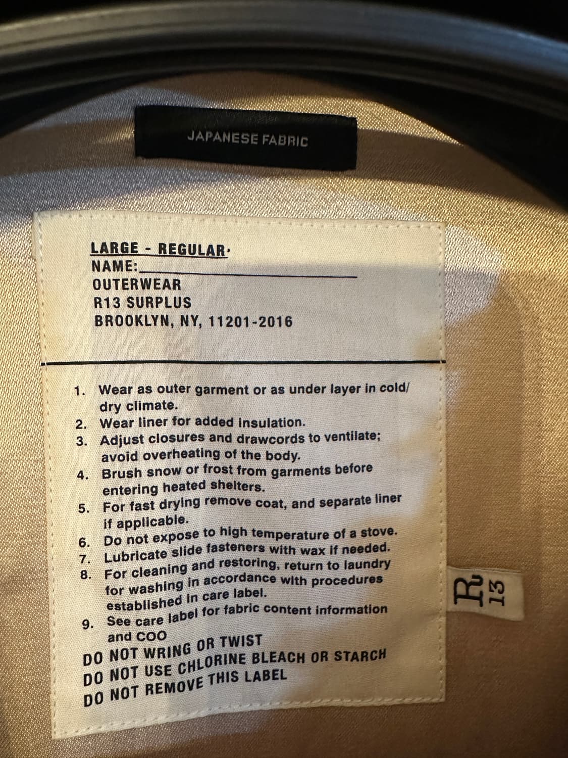 R13 뽀글이 퍼 코트 (L) 상품이미지6