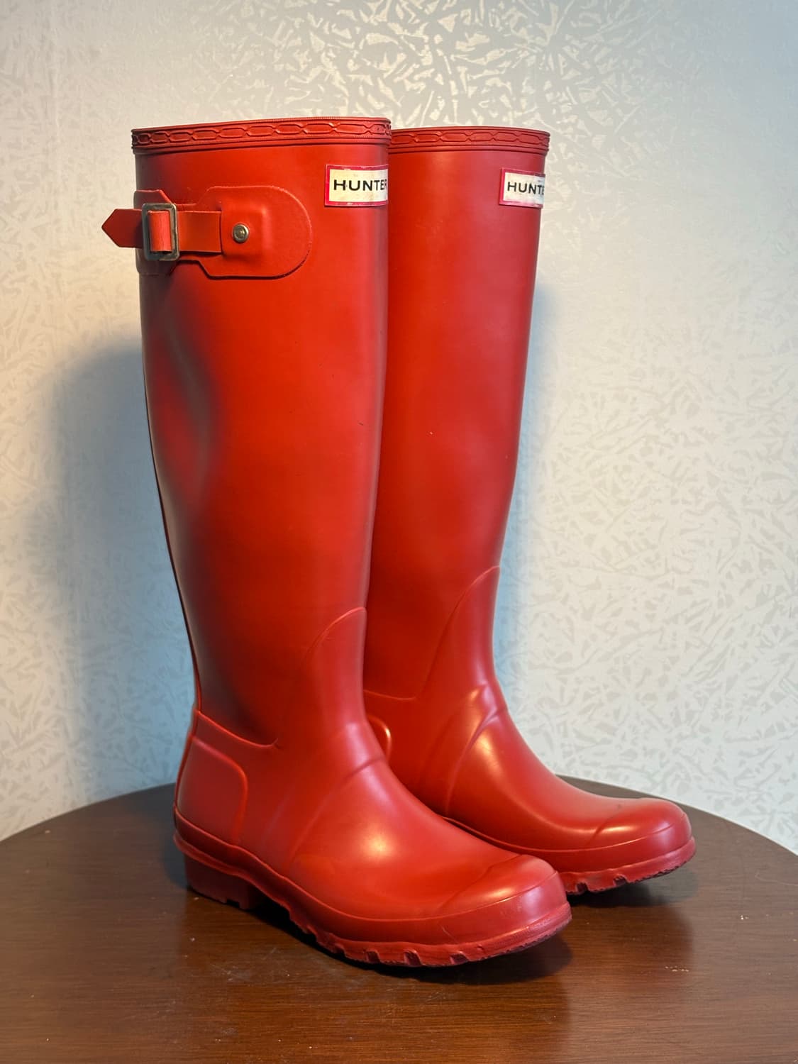 빈티지 헌터 레인부츠 레드 상품이미지2