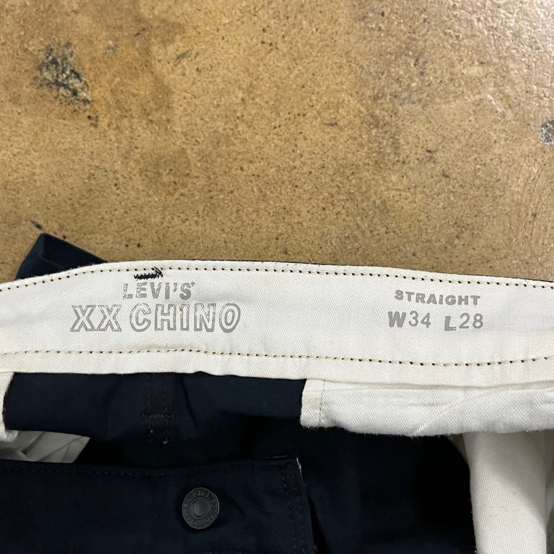 [정품] 리바이스 치노 블랙 바지 b8 상품이미지4