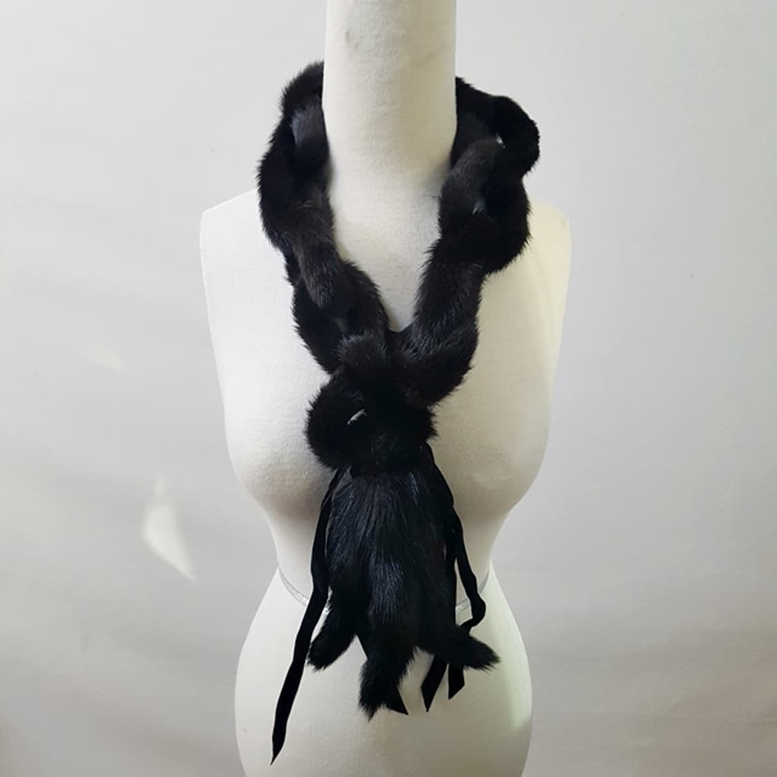 리얼 밍크 모피 꽈배기 머플러 상품이미지1