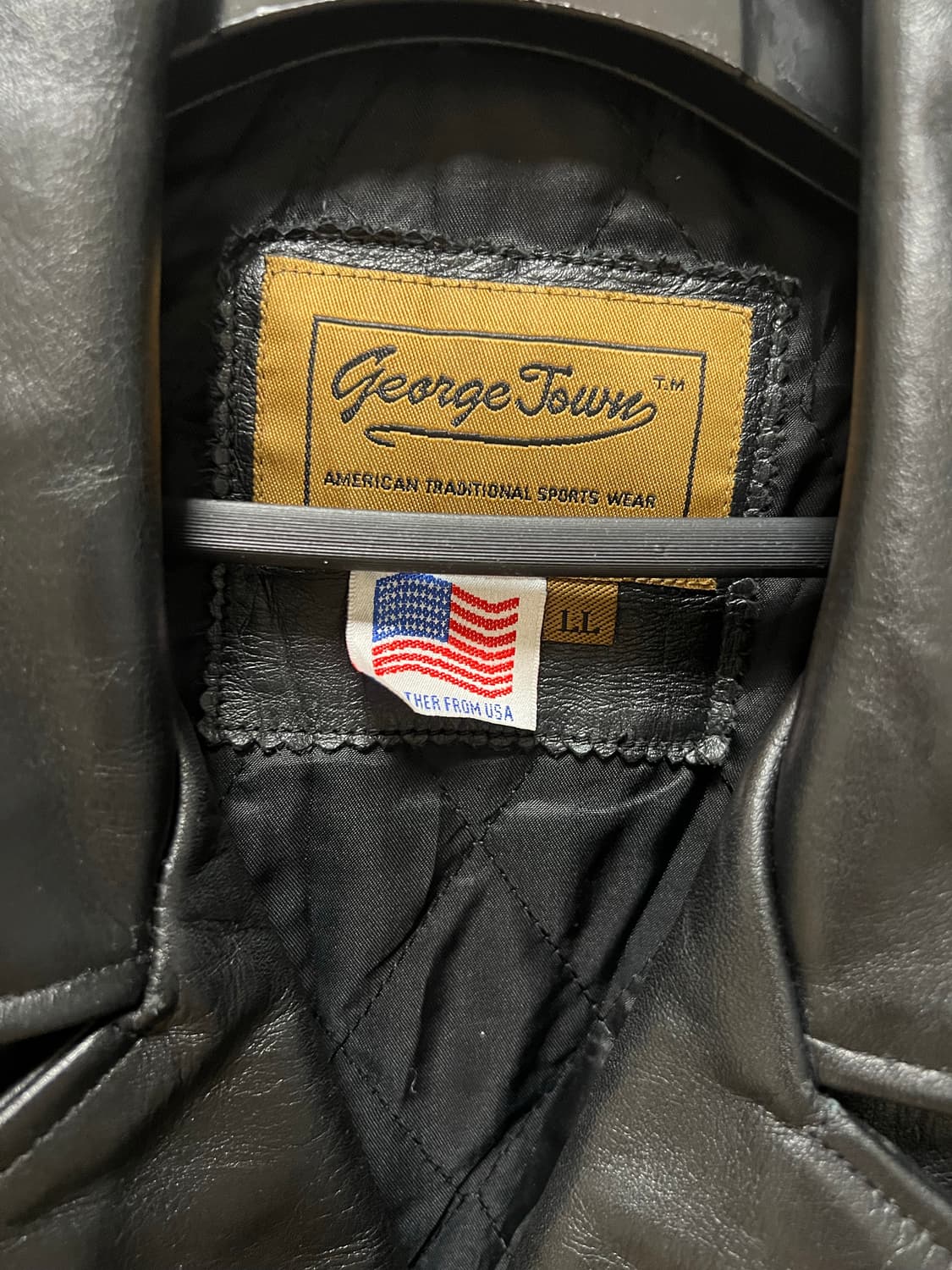 George town 더블 라이더 가죽자켓 상품이미지3