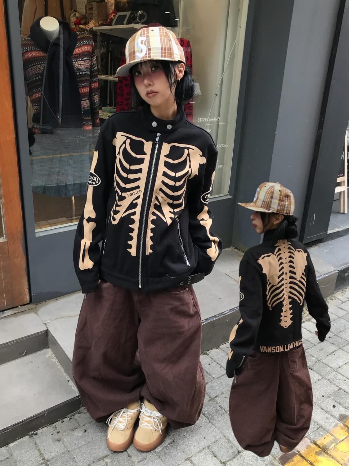 Vanson Skeleton Bone Cotton Rider JK 상품이미지1