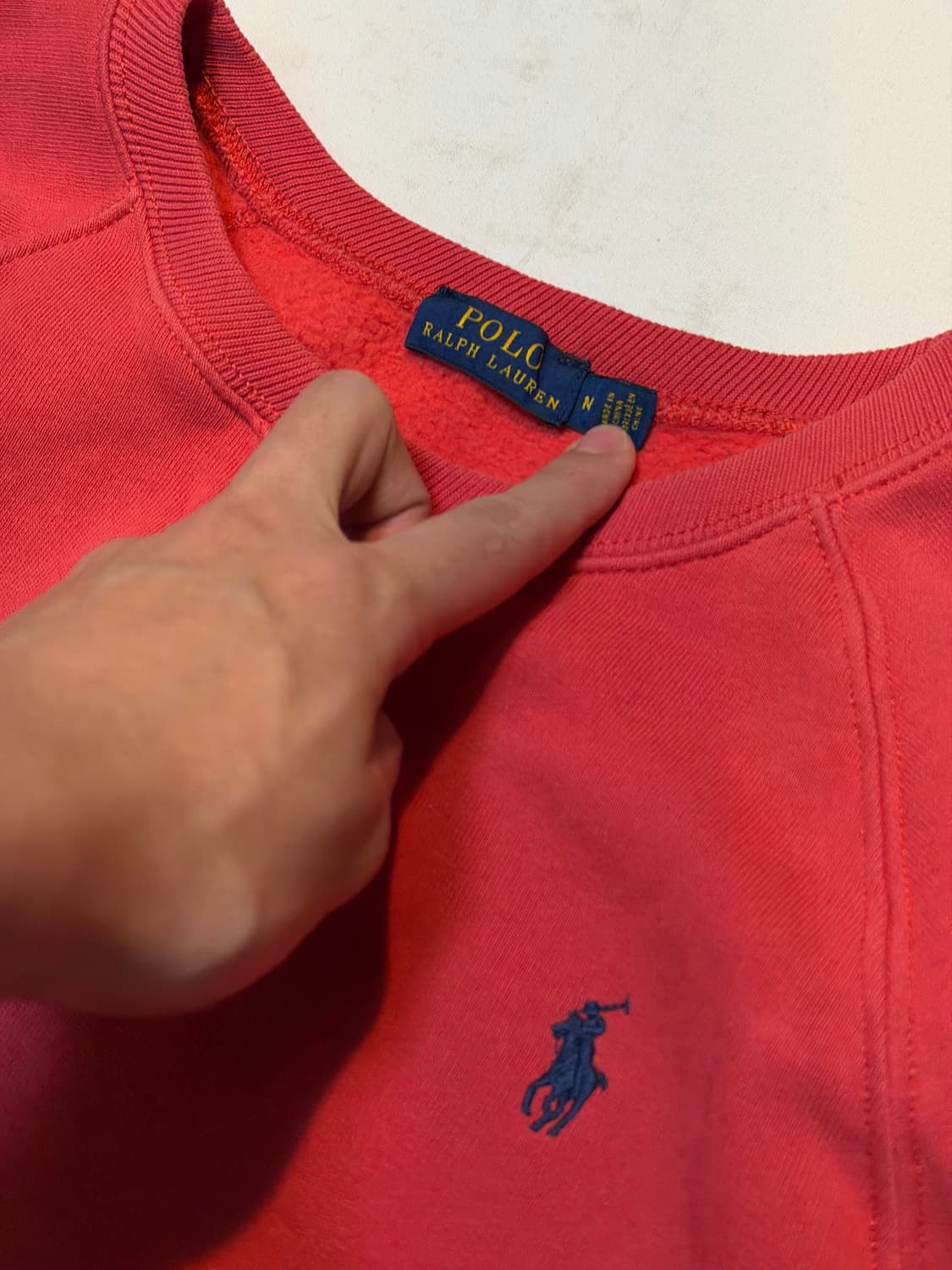 폴로 랄프로렌 맨투맨 스웻셔츠 오렌지 레드 상품이미지2