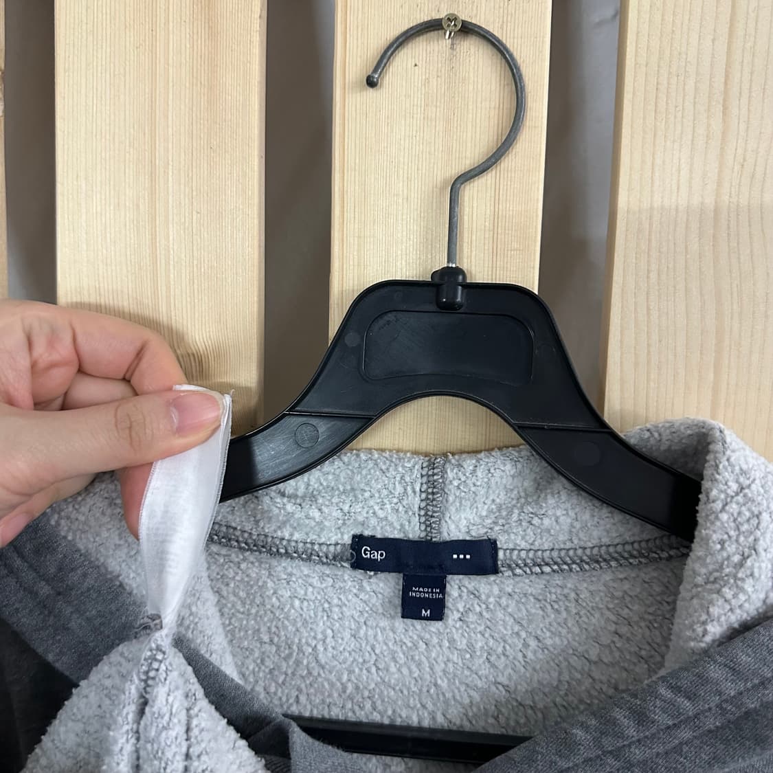 (S) GAP 갭 핑크 그레이 후드티 상품이미지4