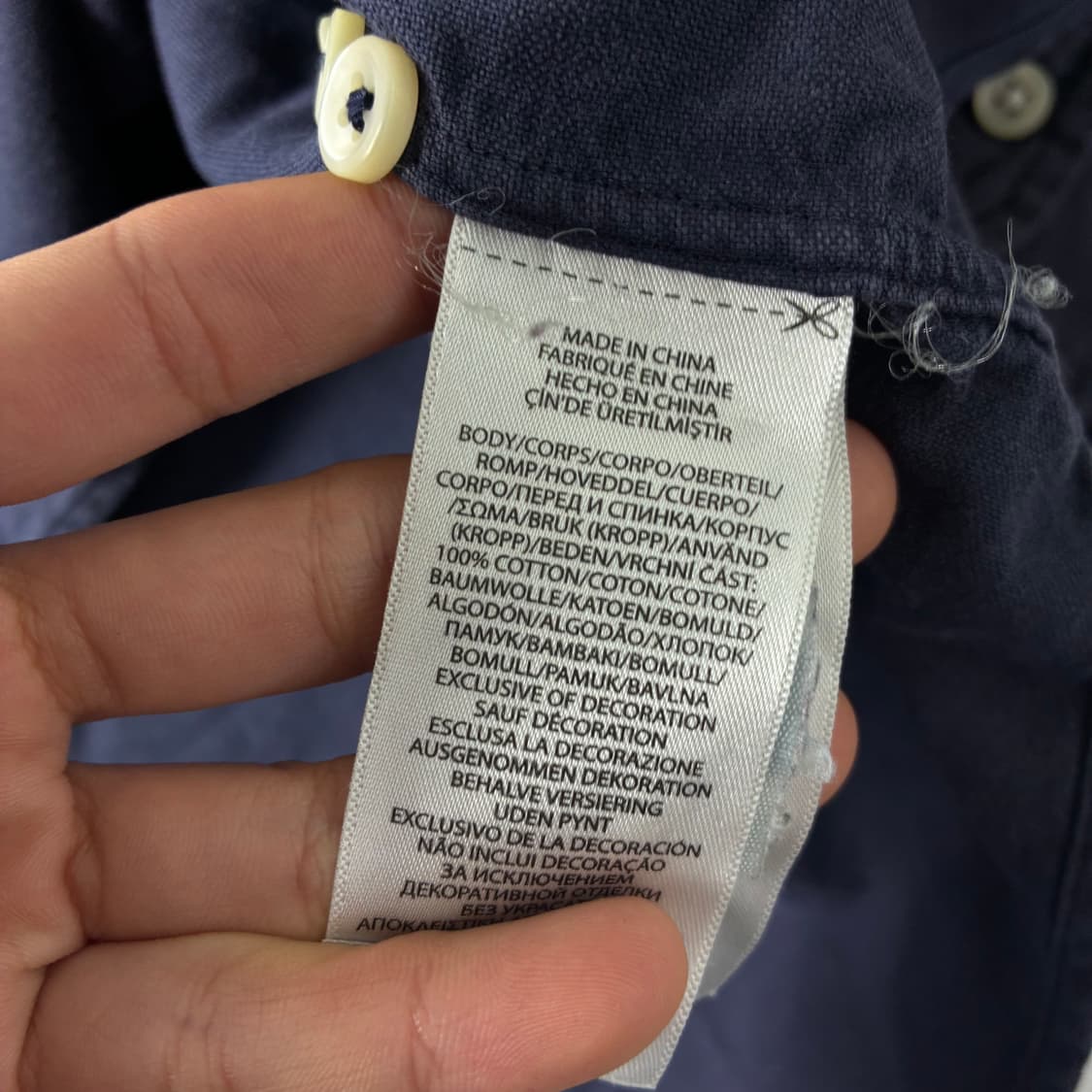 Polo 폴로 랄프로렌 신형 네이비 솔리드 셔츠 상품이미지5