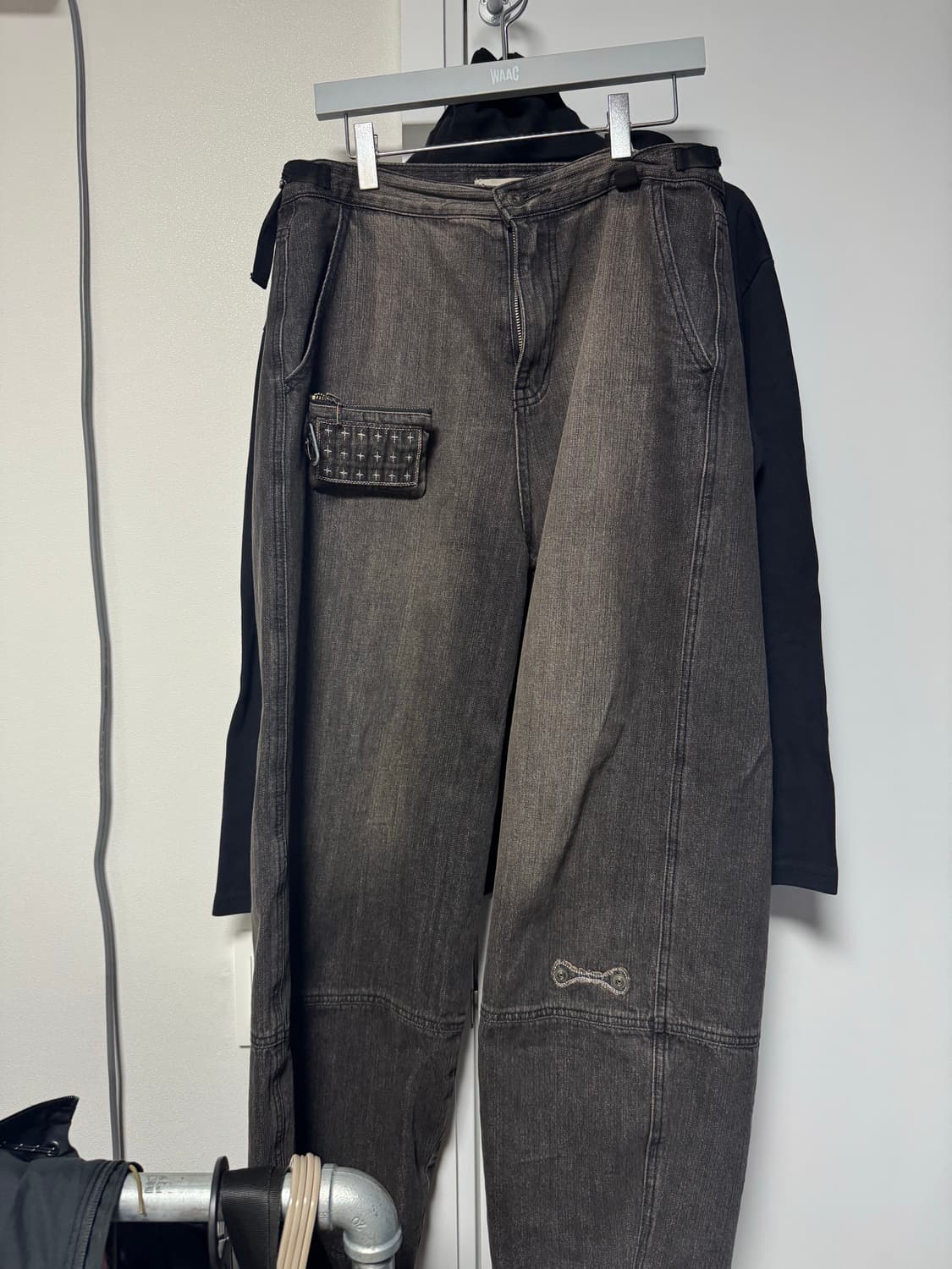 카락터 월렛 데님 팬츠 ( + 카락터 패치워크 지갑 포함) 상품이미지3