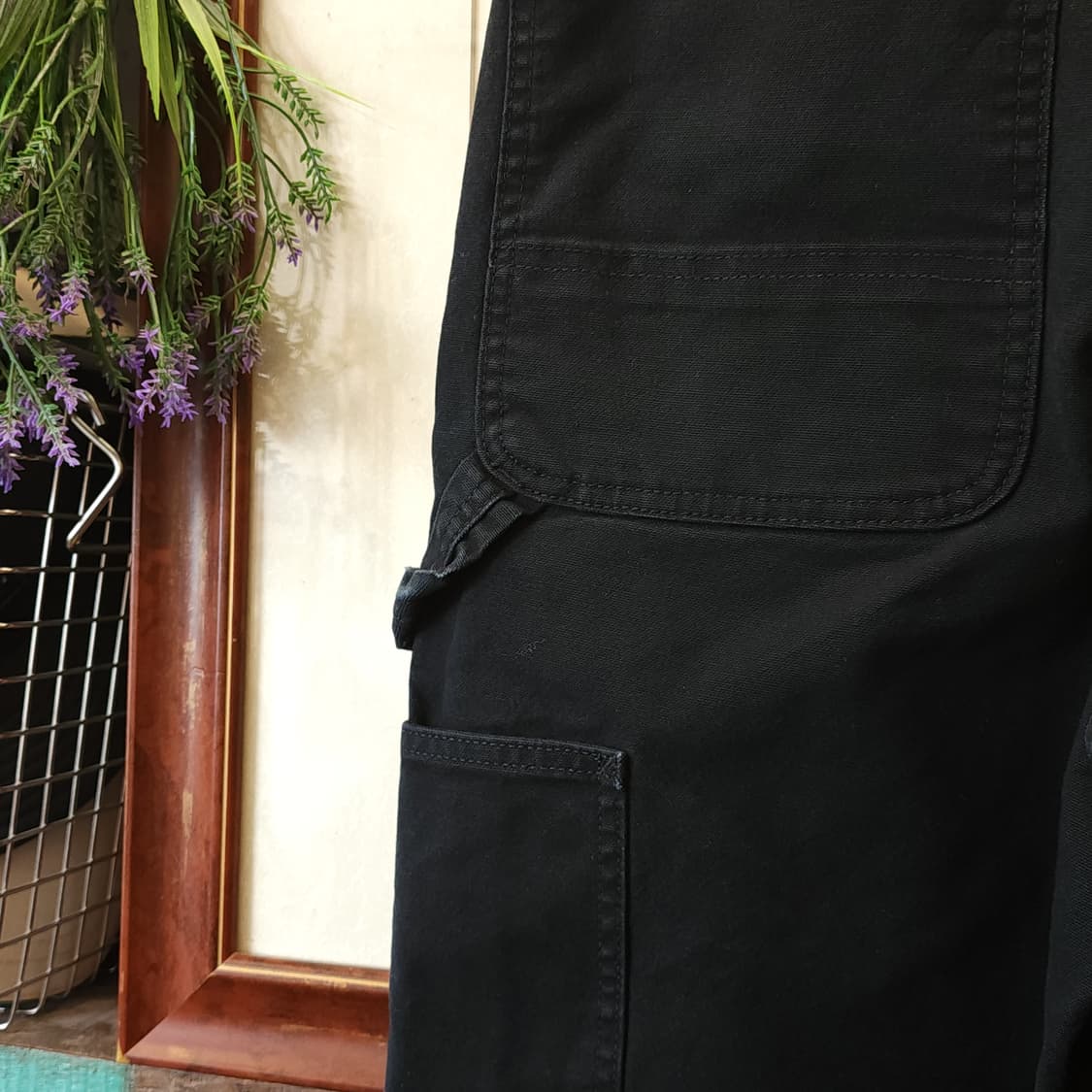 칼하트 워크팬츠 더블니 유틸리티 워크팬츠 블랙 31x30 상품이미지10