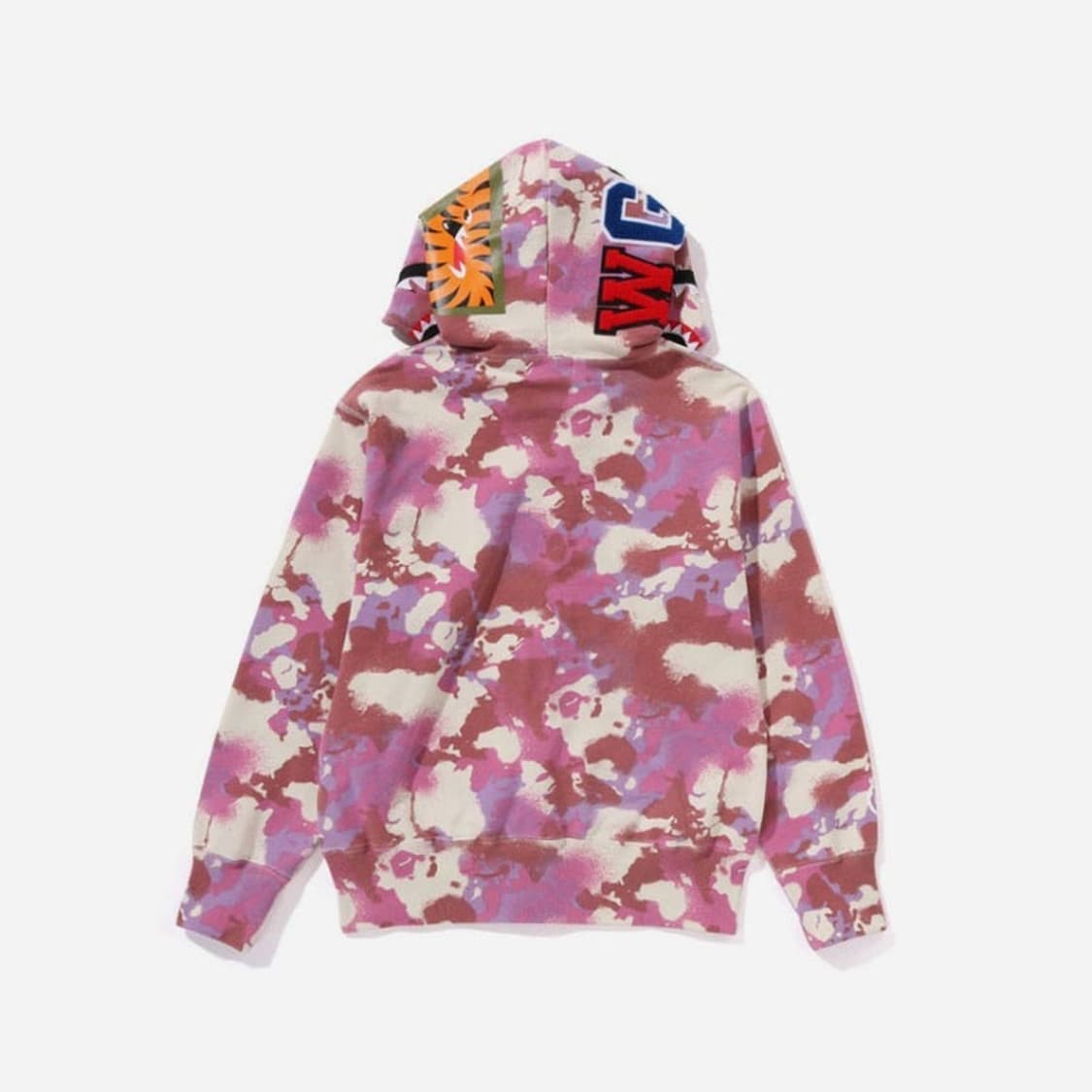 베이프 멀티 맵카모 핑크 샤크후드집업 상품이미지2