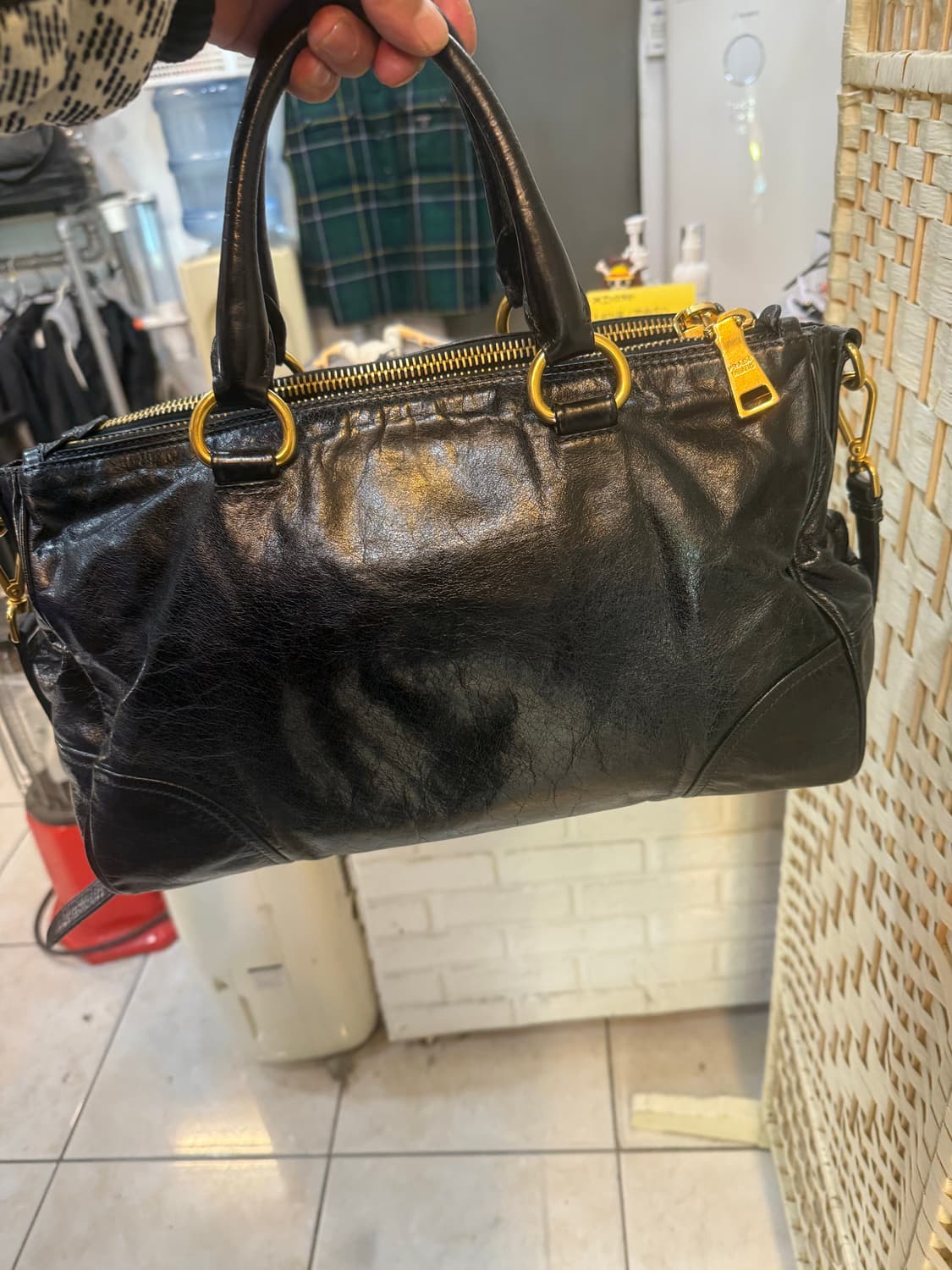 정품 프라다 비텔로 샤인 2way백 팝니다 상품이미지4