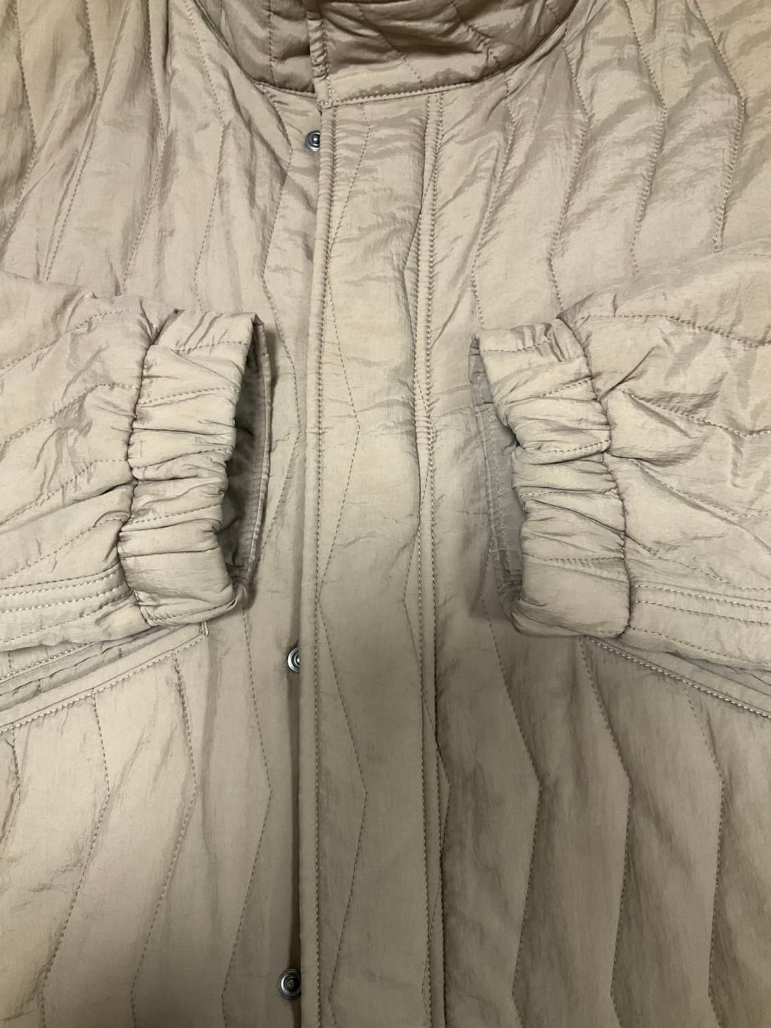 언어펙티드 패딩 블루종 S 판매 (이동휘 착용) 상품이미지3