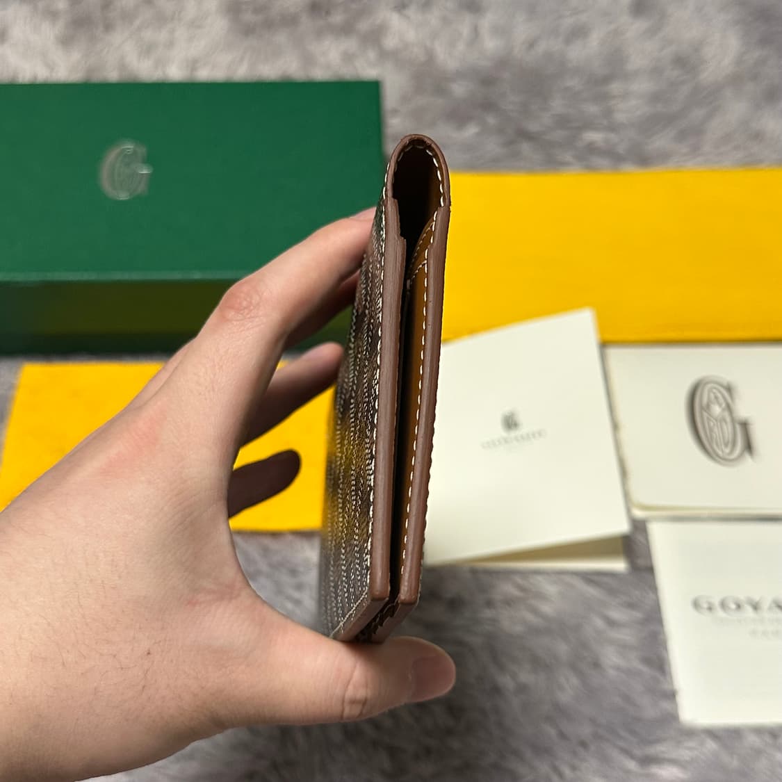 [풀구성] 고야드 생로슈 장지갑 블랙탄 상품이미지4
