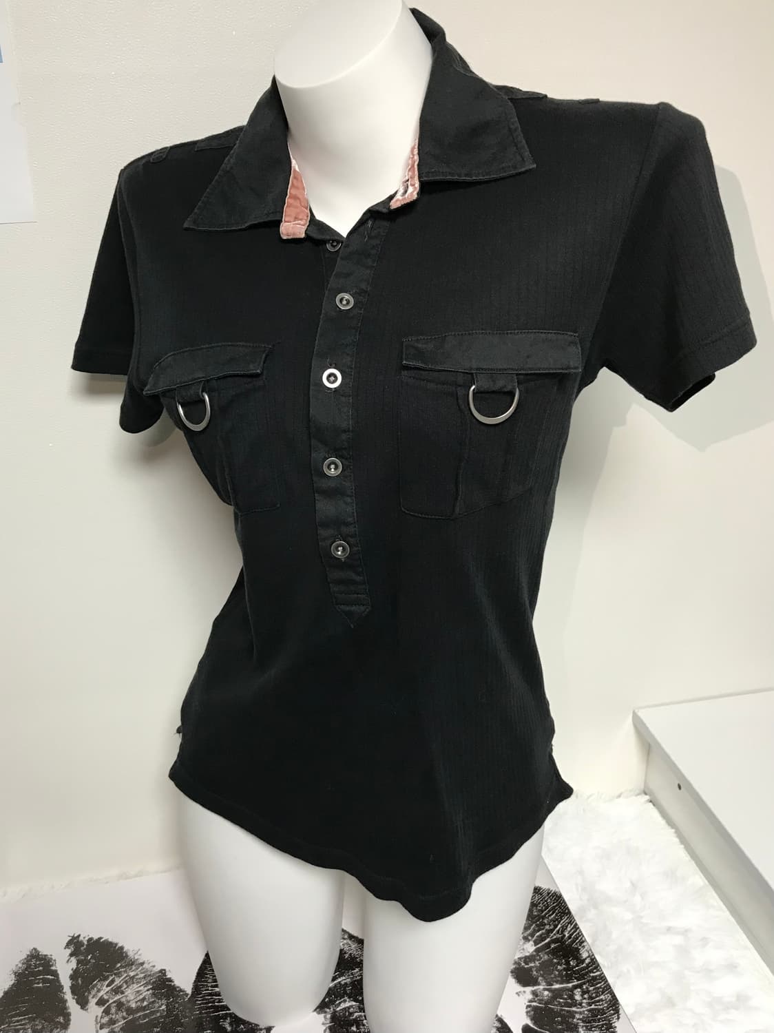 On board black vintage girl's t-shirts 상품이미지1