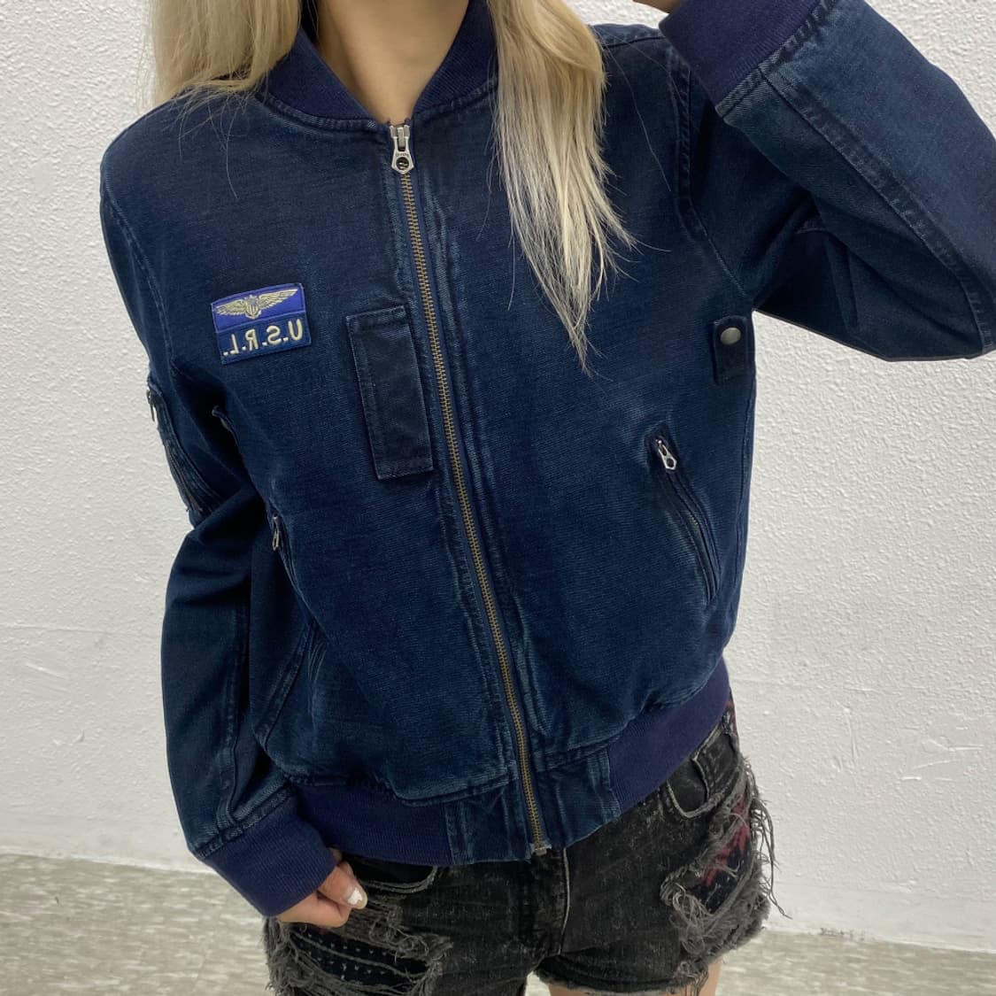 폴로 ma -1 데님 워크자켓 L 상품이미지1