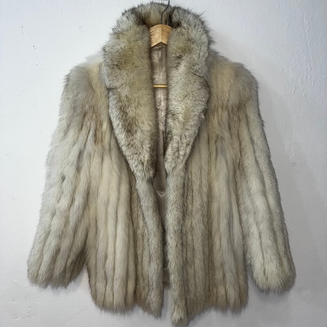 화이트 믹스컬러 사가폭스 퍼자켓M 상품이미지9