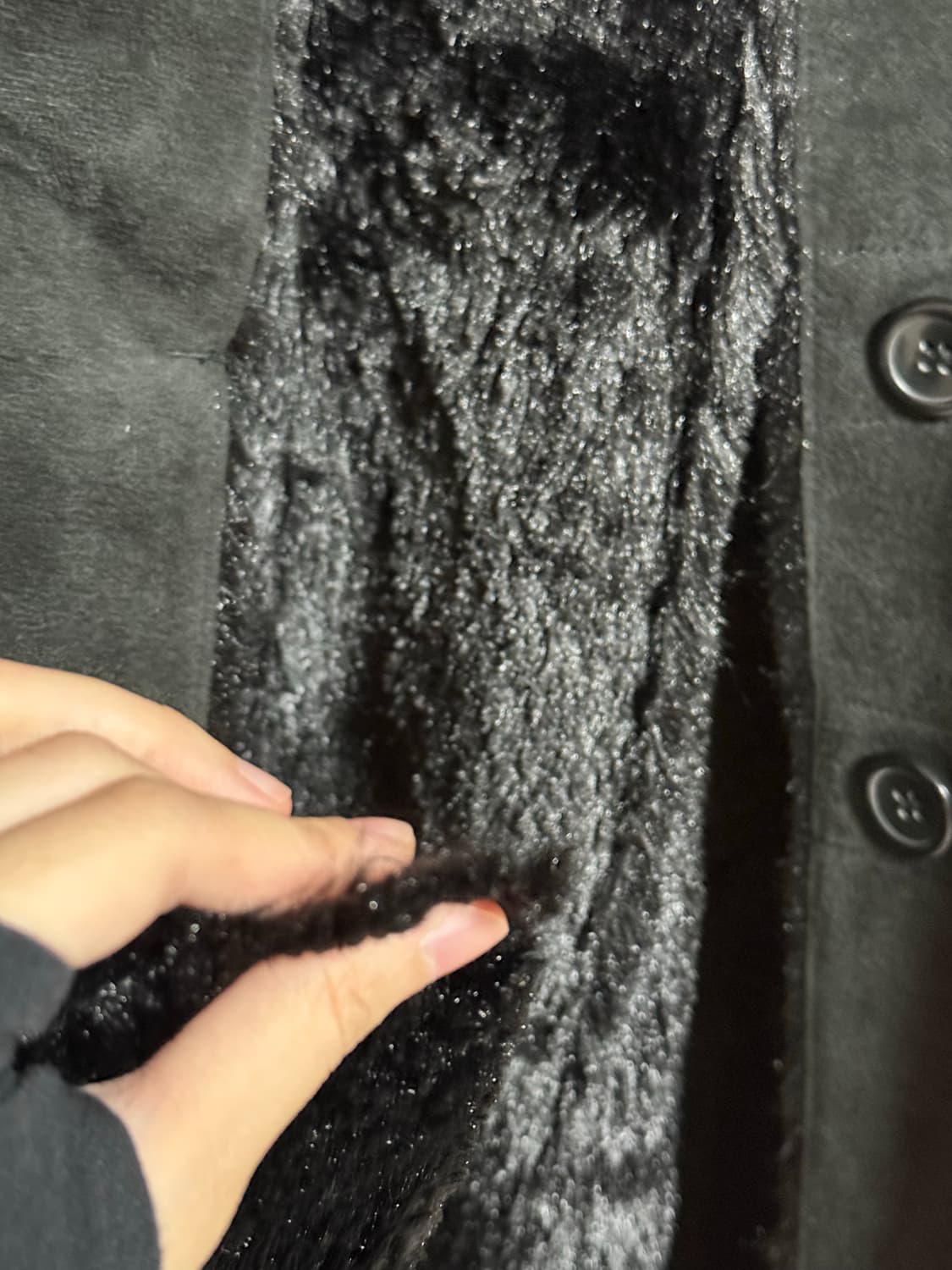 빈티지 롱 무스탕 코트 상품이미지4