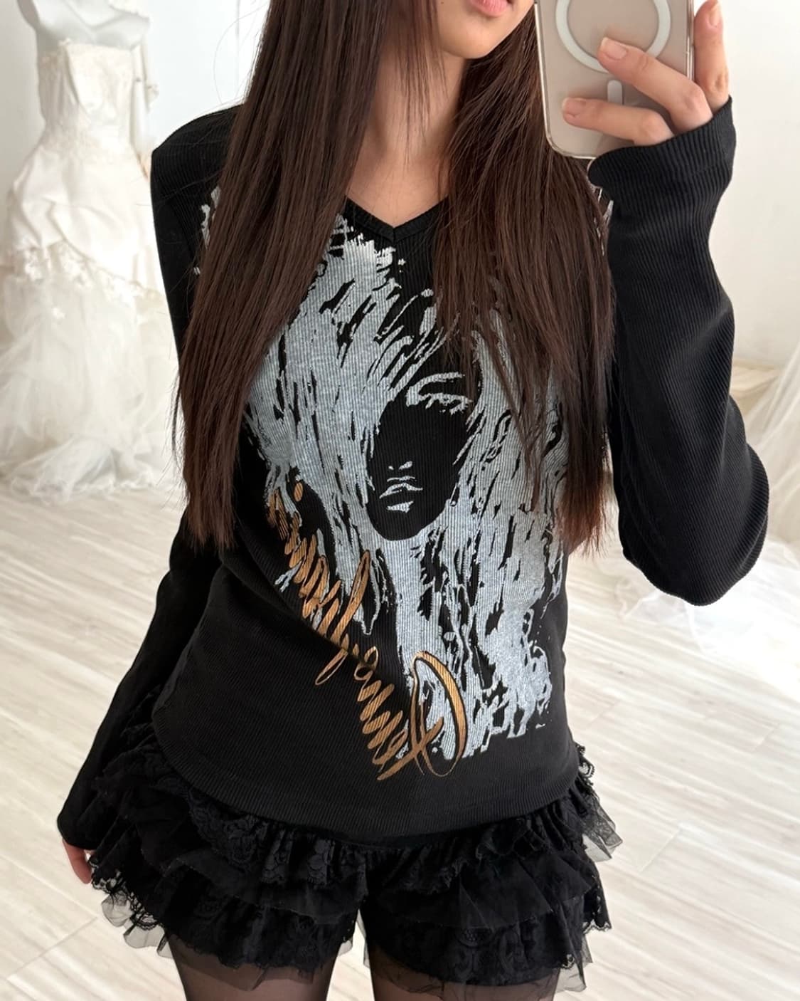 Semantic design chic ribbed long sleeve 상품이미지6