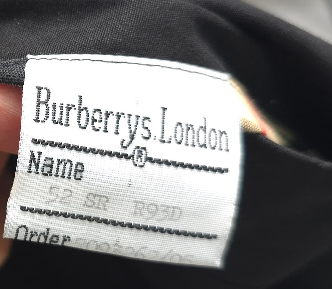 버버리 런던 정품 블랙 블루종 자켓 바람막이 해링턴 점퍼 105 110 상품이미지9