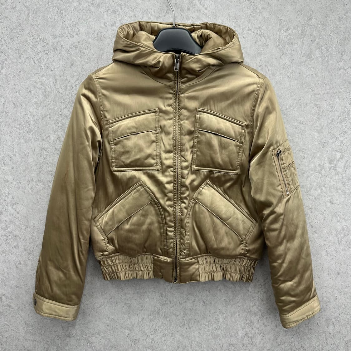 95 폴로 로렌 랄프로렌 y2k 여자 메탈릭 골드 점퍼 상품이미지1