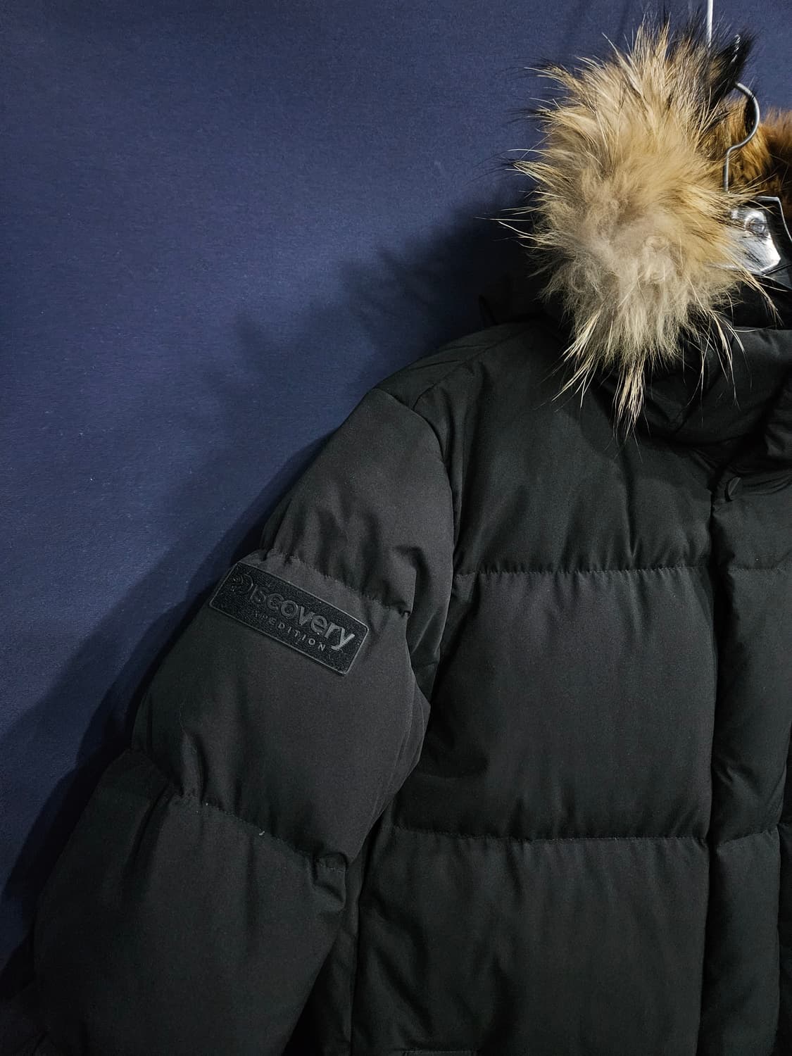 디스커버리 블랙컬러 남성 100 구스다운 롱패딩  상품이미지5