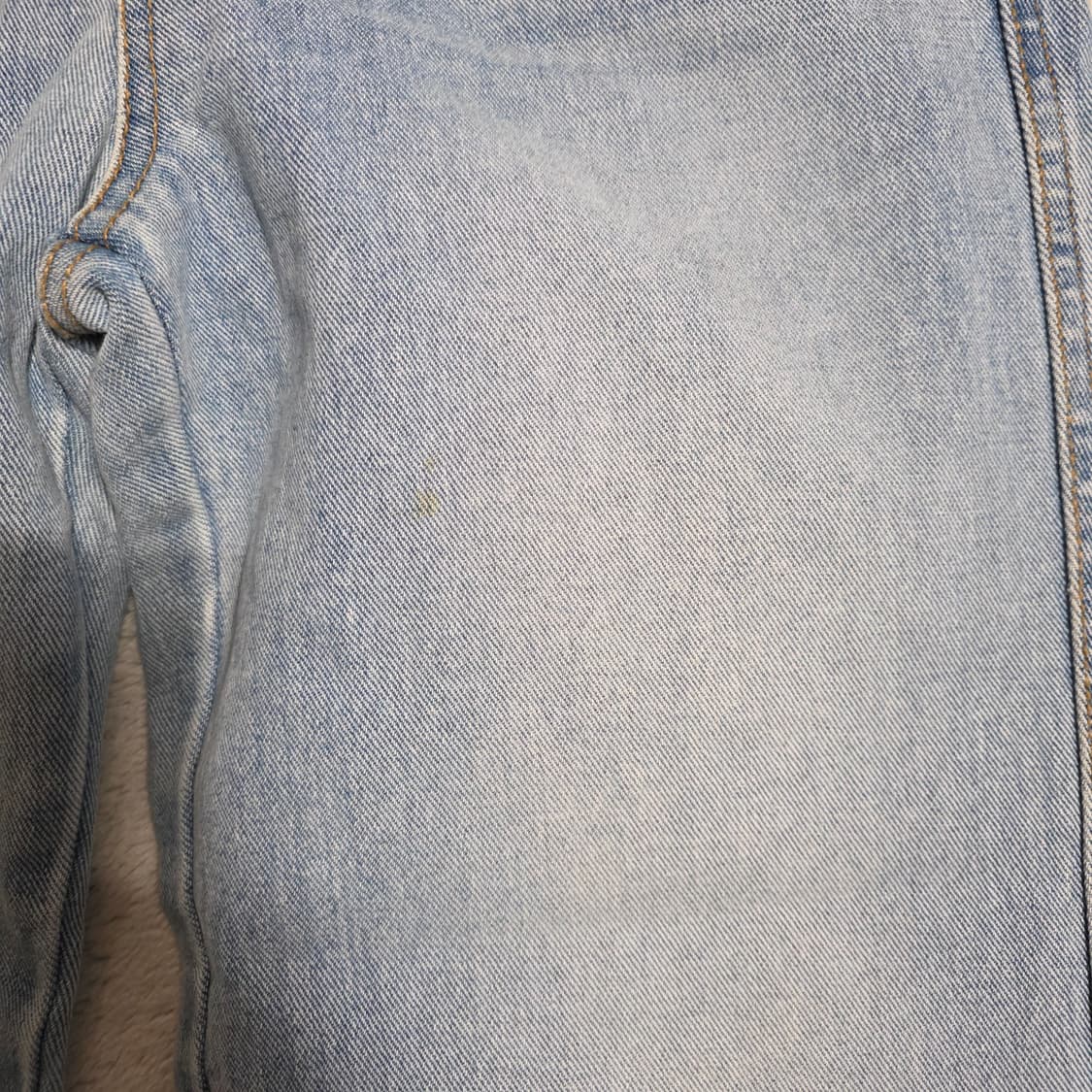 (M)여성 STEREO 배기핏 연청 데님 팬츠 상품이미지4