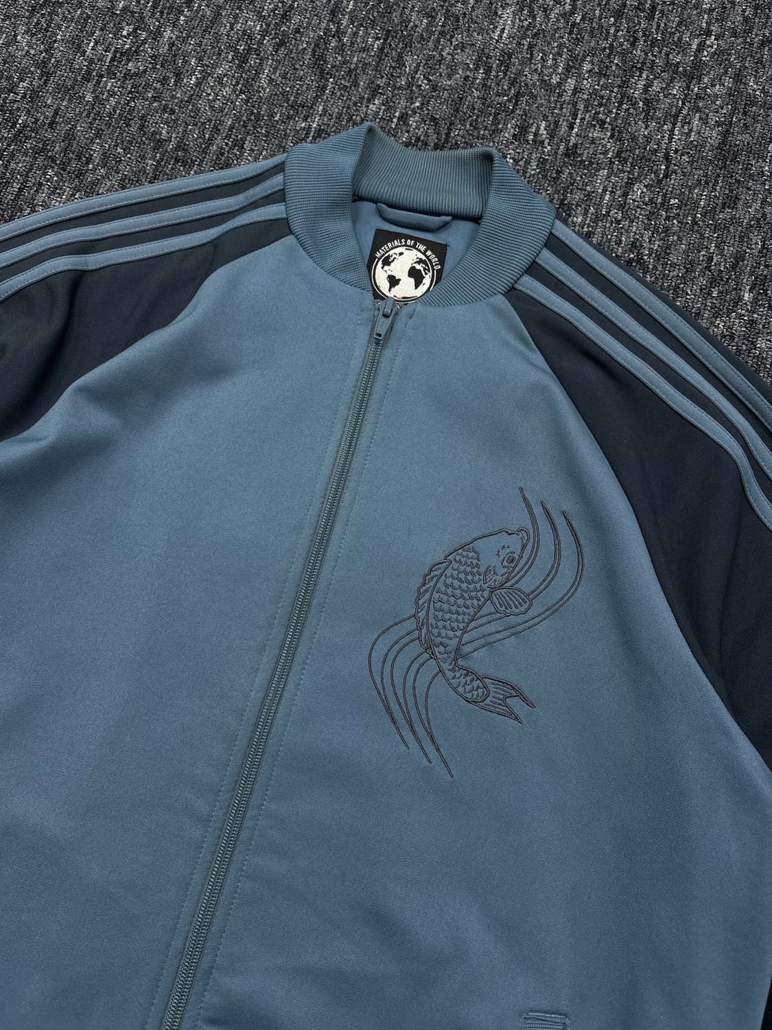 아디다스 블루 네이비 잉어자수 져지 상품이미지4