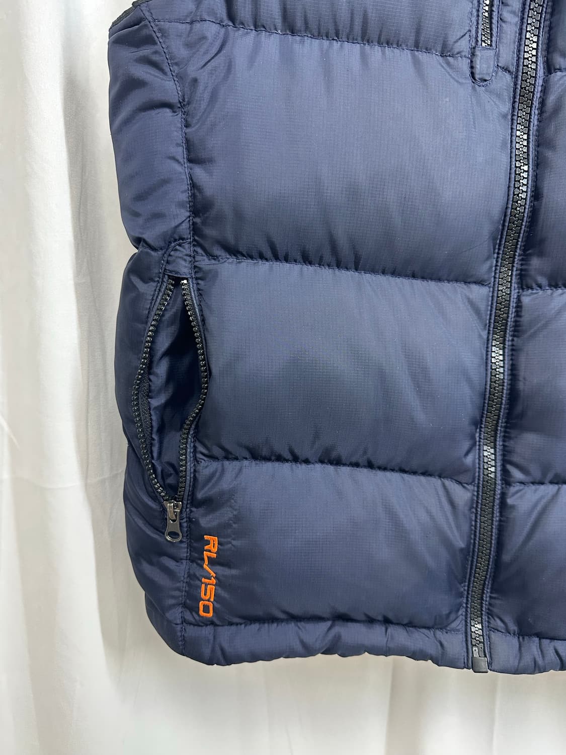 no.123 폴로 랄프로렌 RL 푸퍼네이비 패딩 조끼 M~L 상태굿 상품이미지3