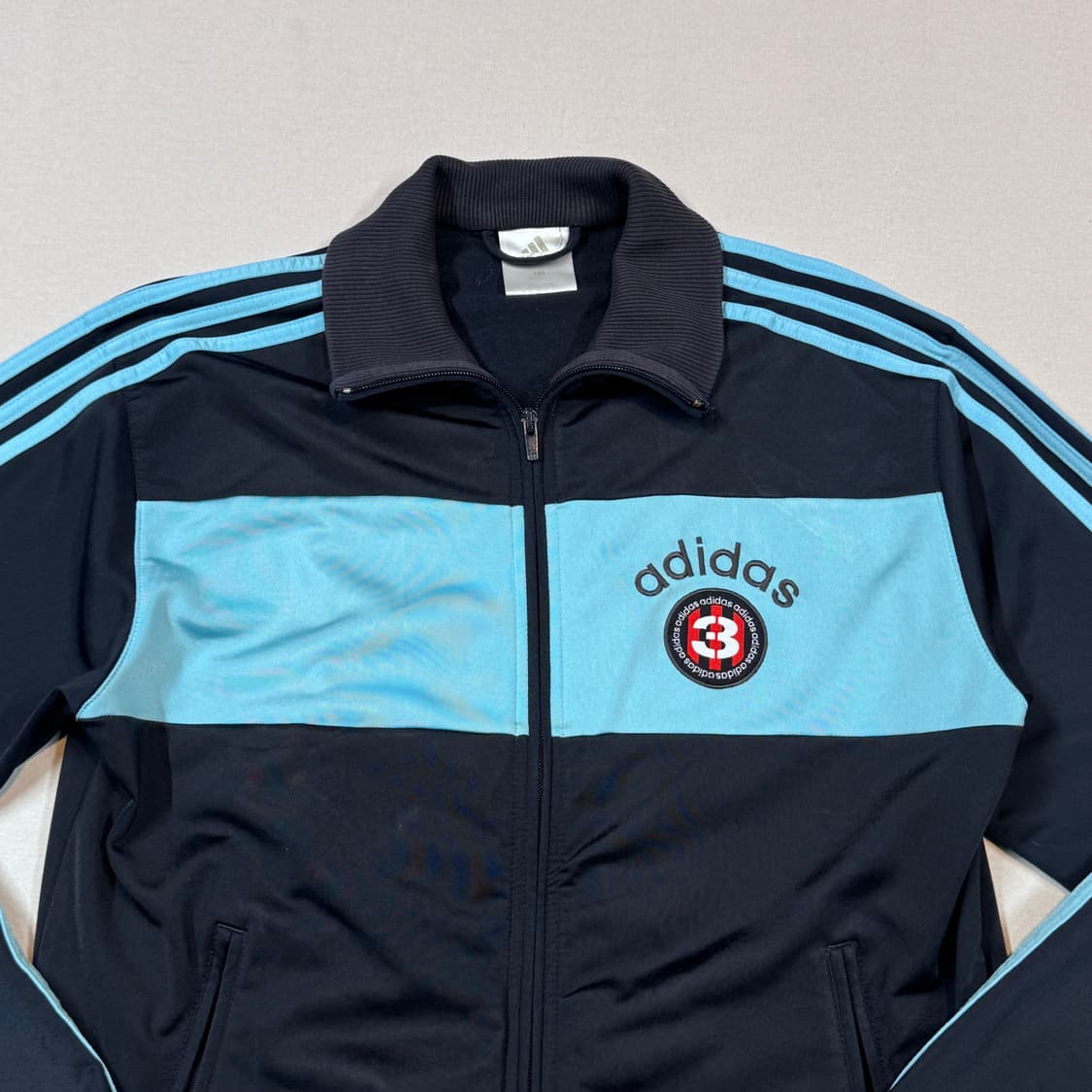 105) 아디다스 패치로고 삼선 져지 트랙탑 집업 상품이미지3