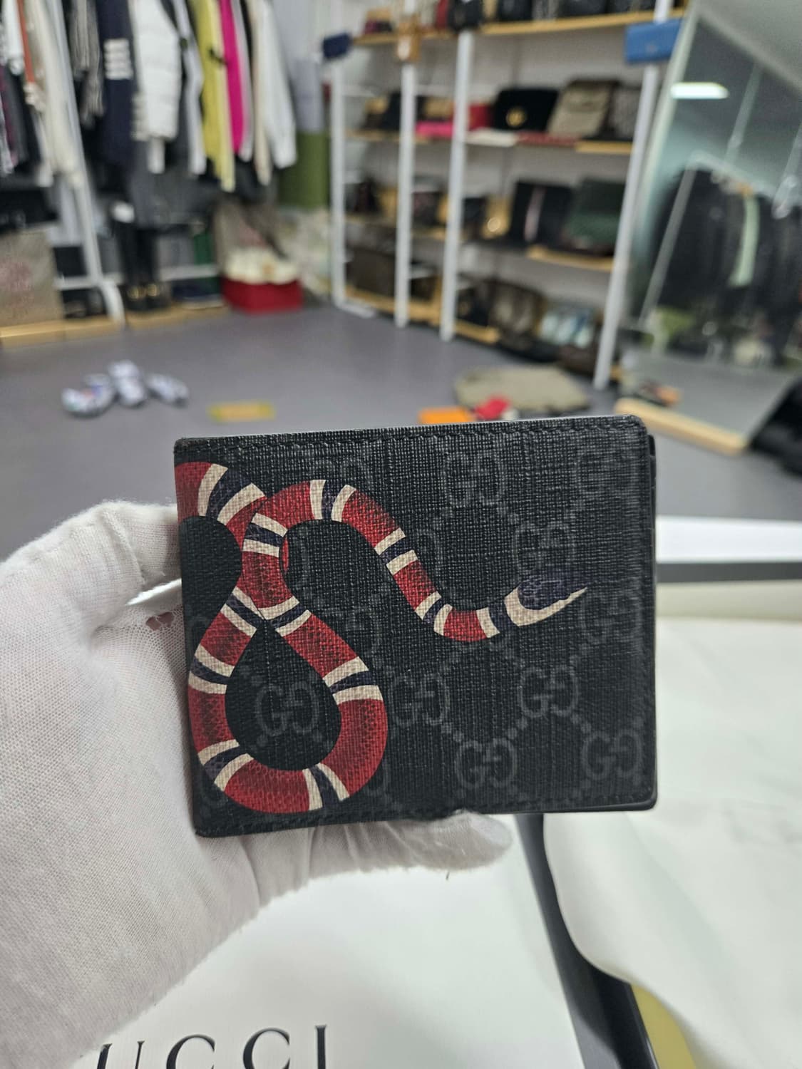 [50%세일] 구찌 킹스네이크 반지갑 상품이미지1