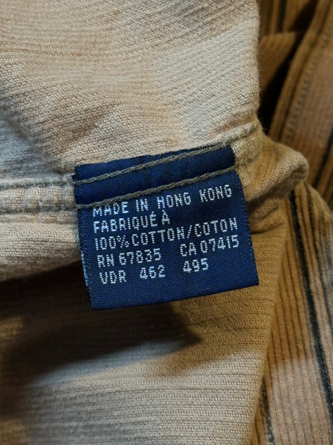 90's 폴로 랄프로렌 블랙포니 코듀로이 스트라이프 셔츠 브라운 상품이미지5