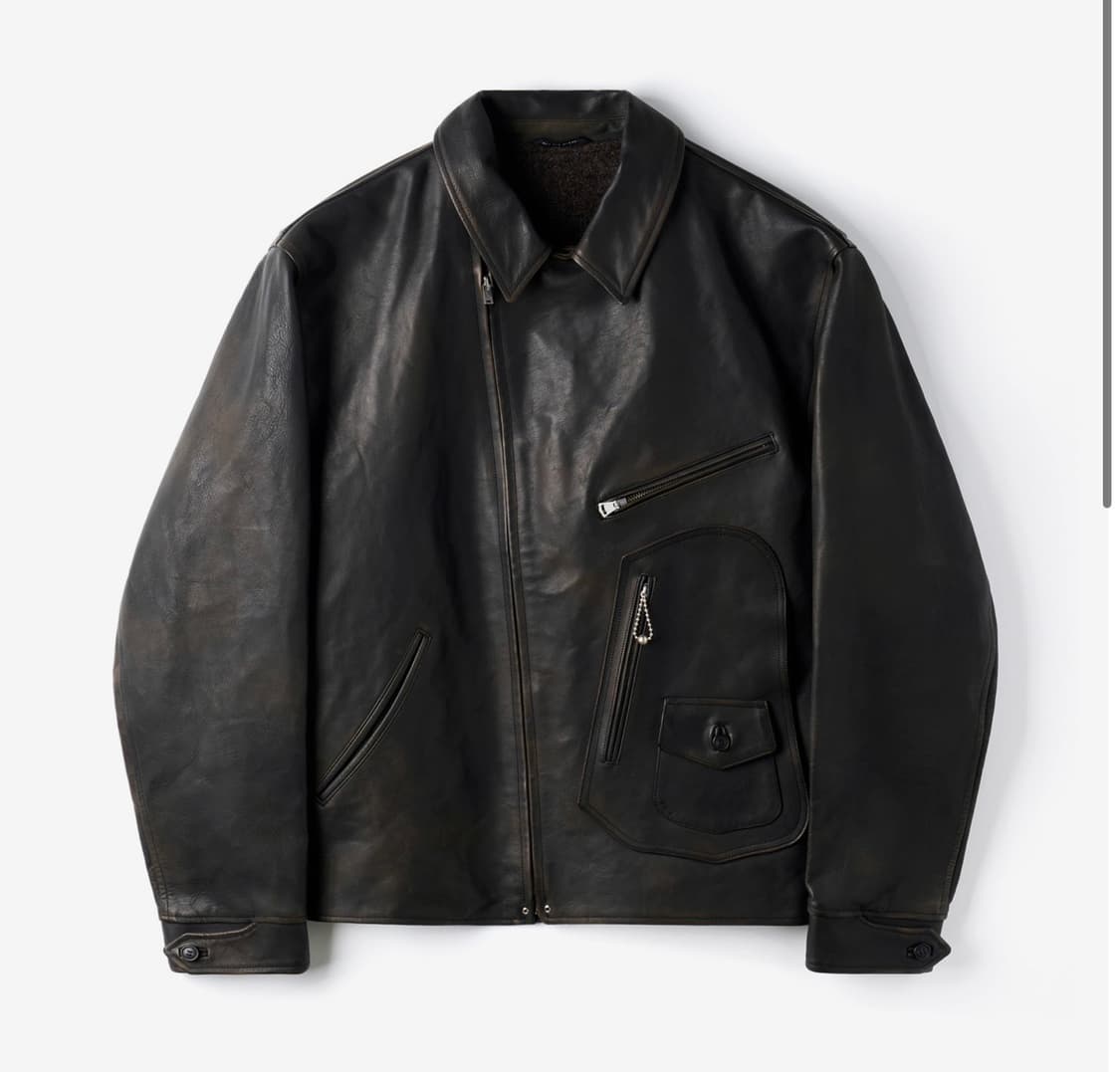 [40] 올드조 파티나 홀스 하이드 헨드릭 레더 자켓 브라운 상품이미지6