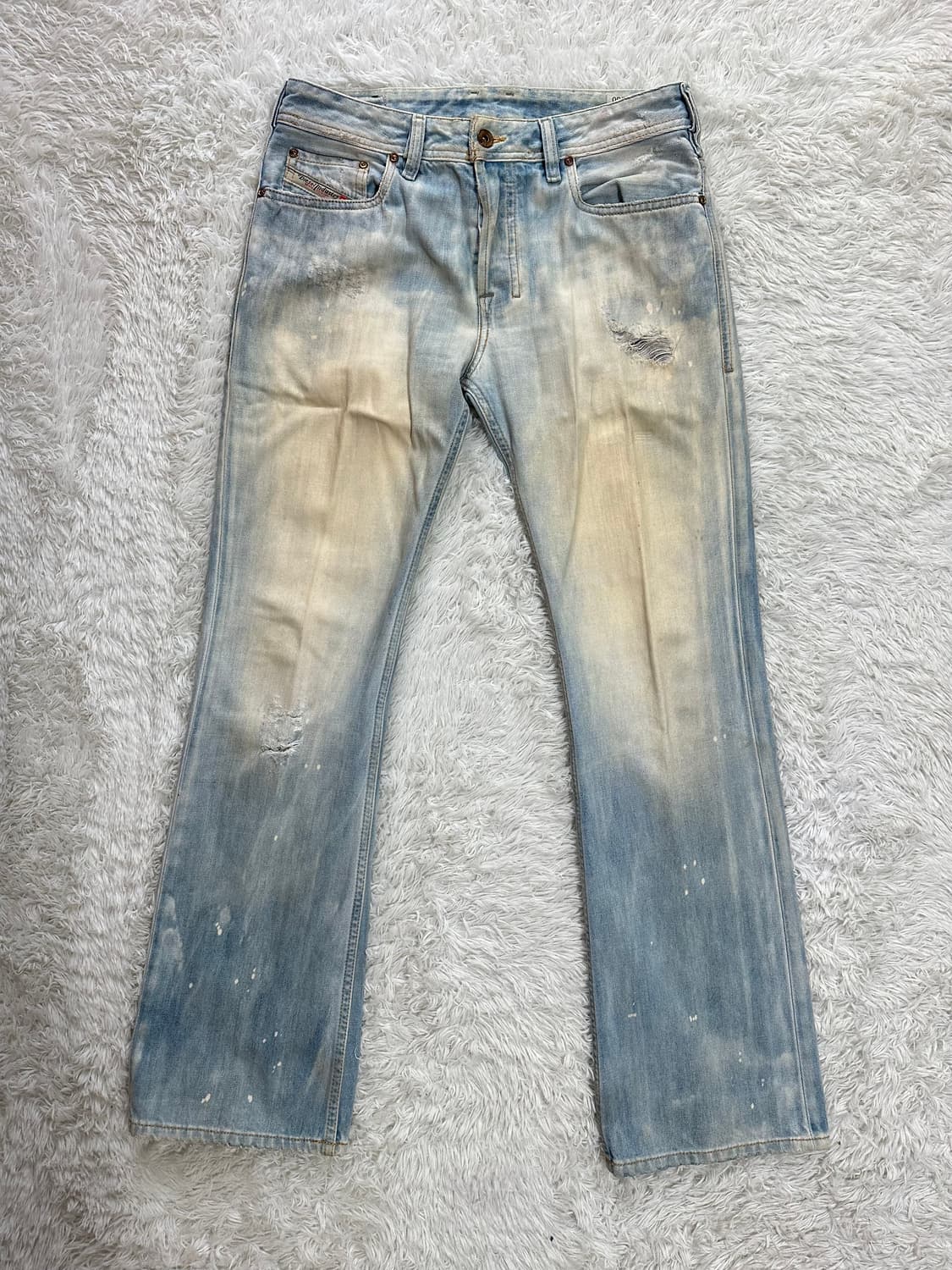 디젤 자티니 W28 워싱 데미지 청바지 상품이미지5