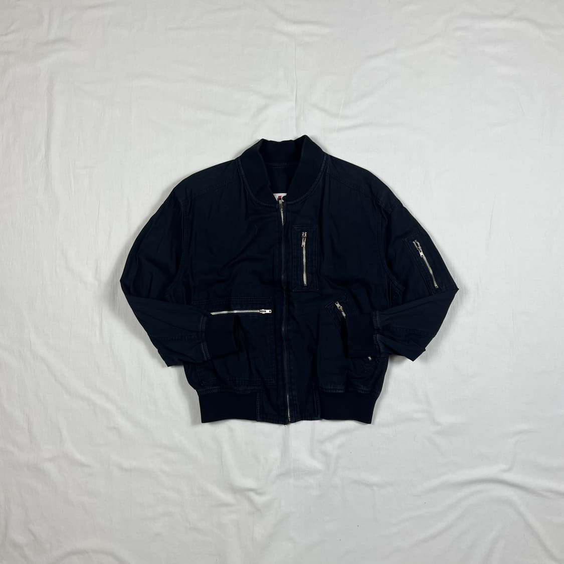 80‘s i.s 이세이스포츠 issey sport 봄버 블루종자켓 상품이미지2