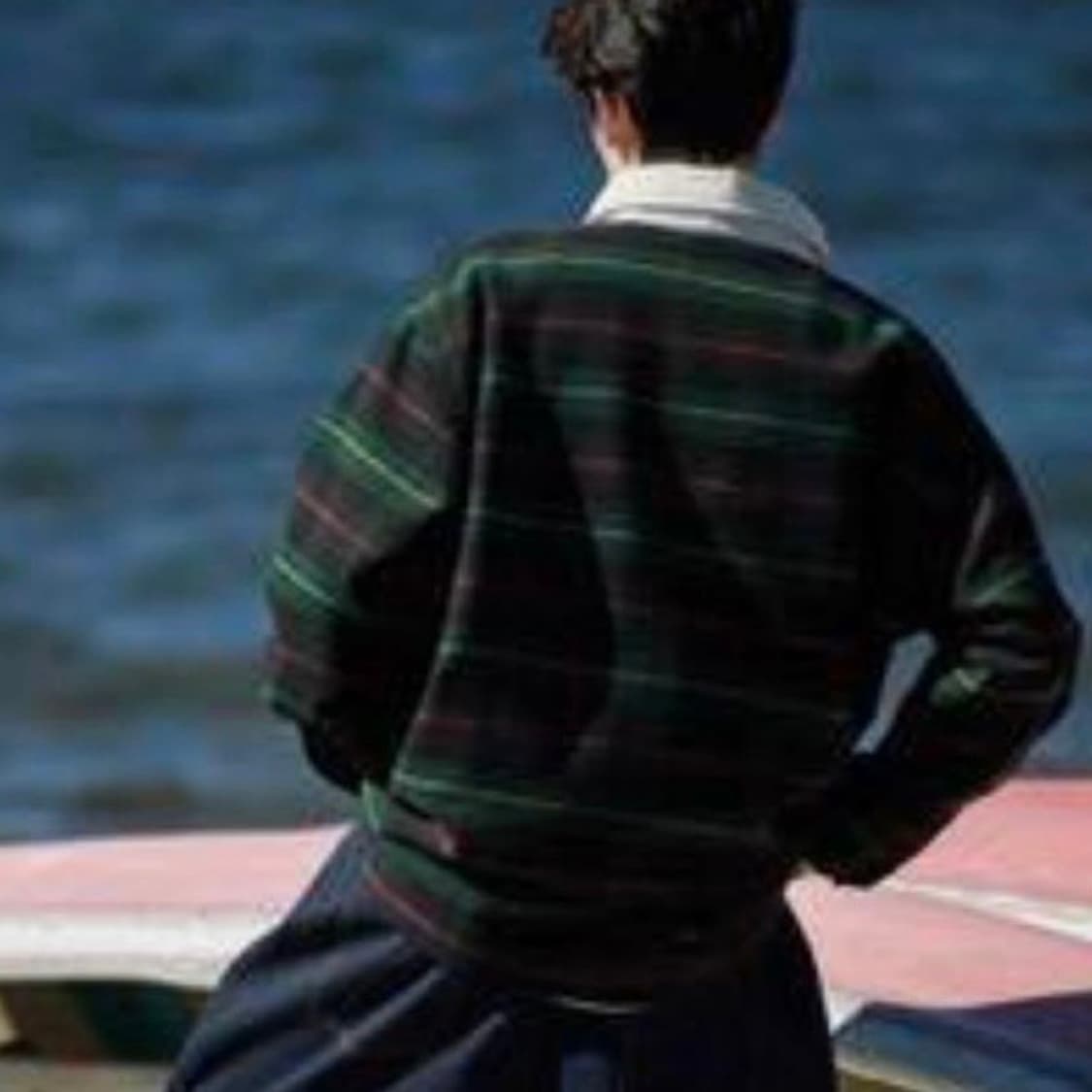 Evistub긴팔 루즈핏 셔츠  체크 폴로 셔츠 상품이미지8